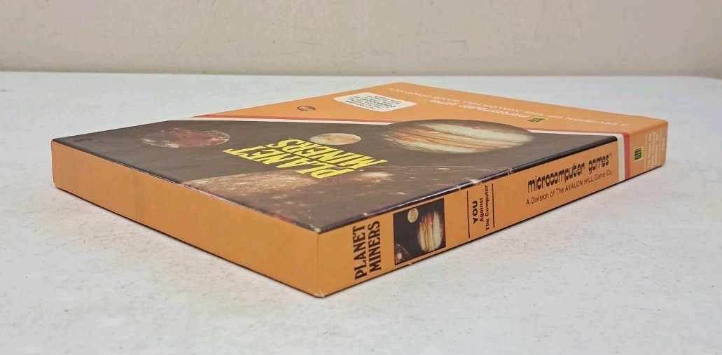 Vintage 1980 Planet Miners Game-Cassette-Commodore 64-Microcomputers-Simulation