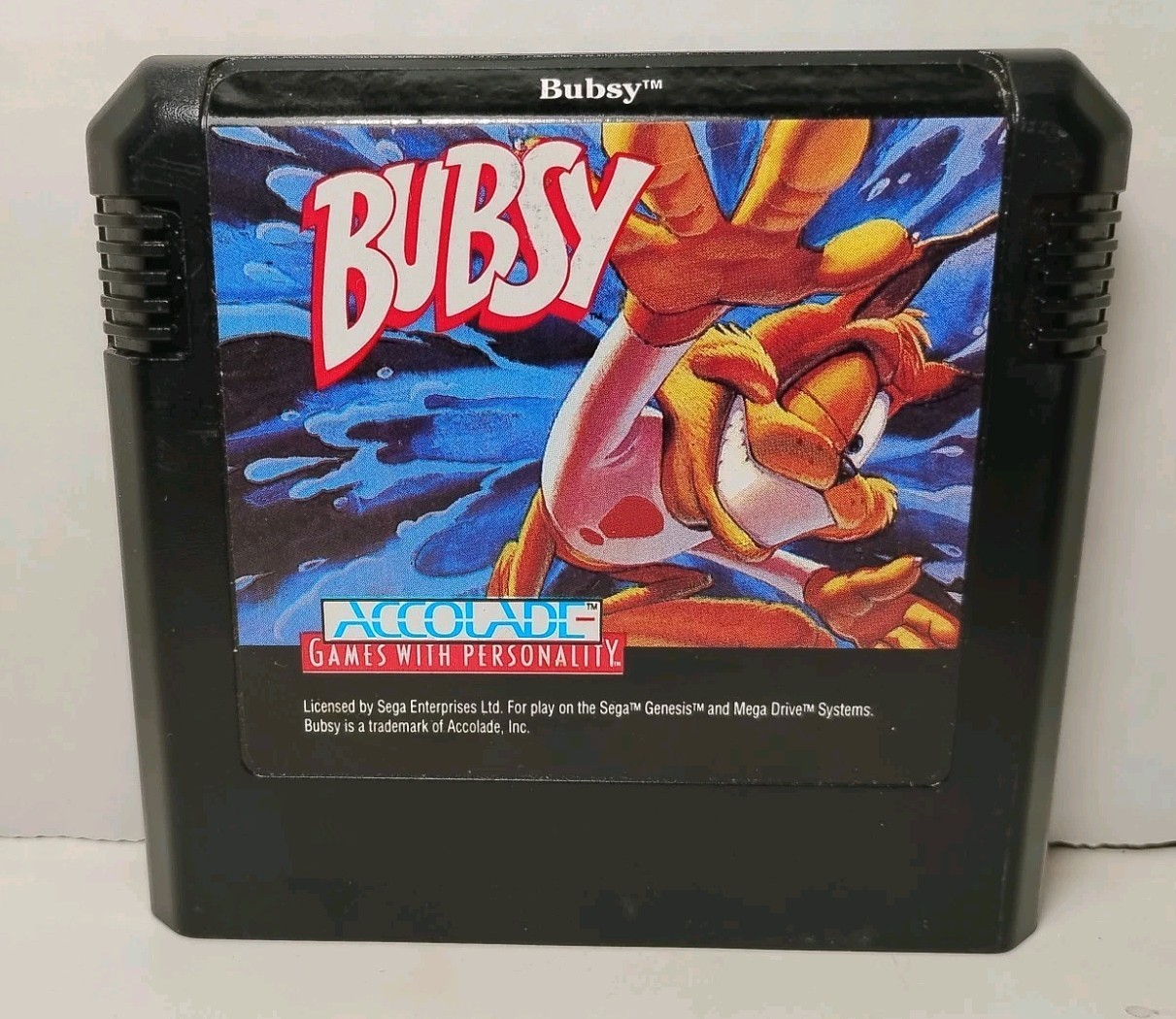 Bubsy (Sega Genesis) Game Cart ONLY, Tested