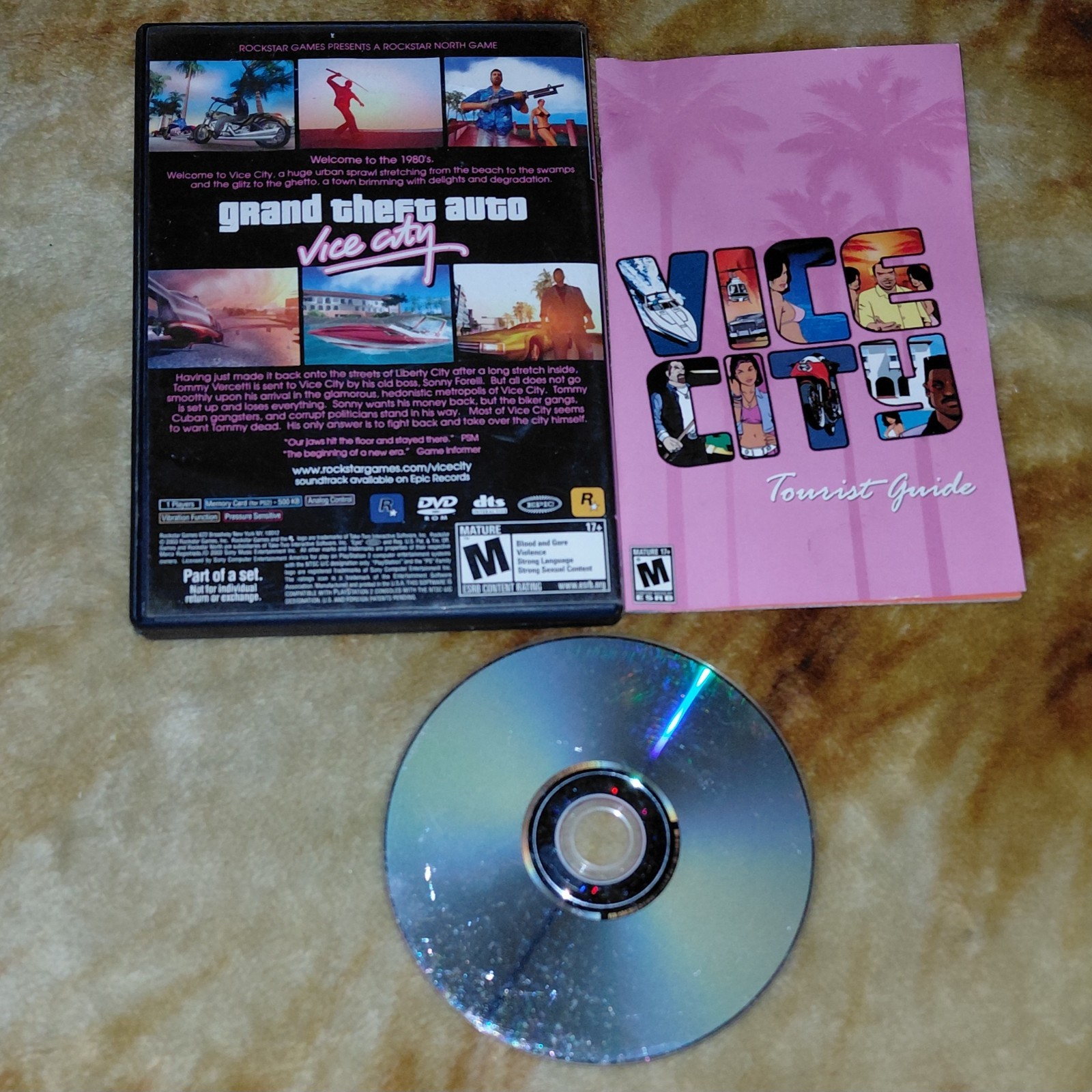 PlayStation 2 Ps2 Bundle Games Controller Memory Card God Of War GTA Vice City