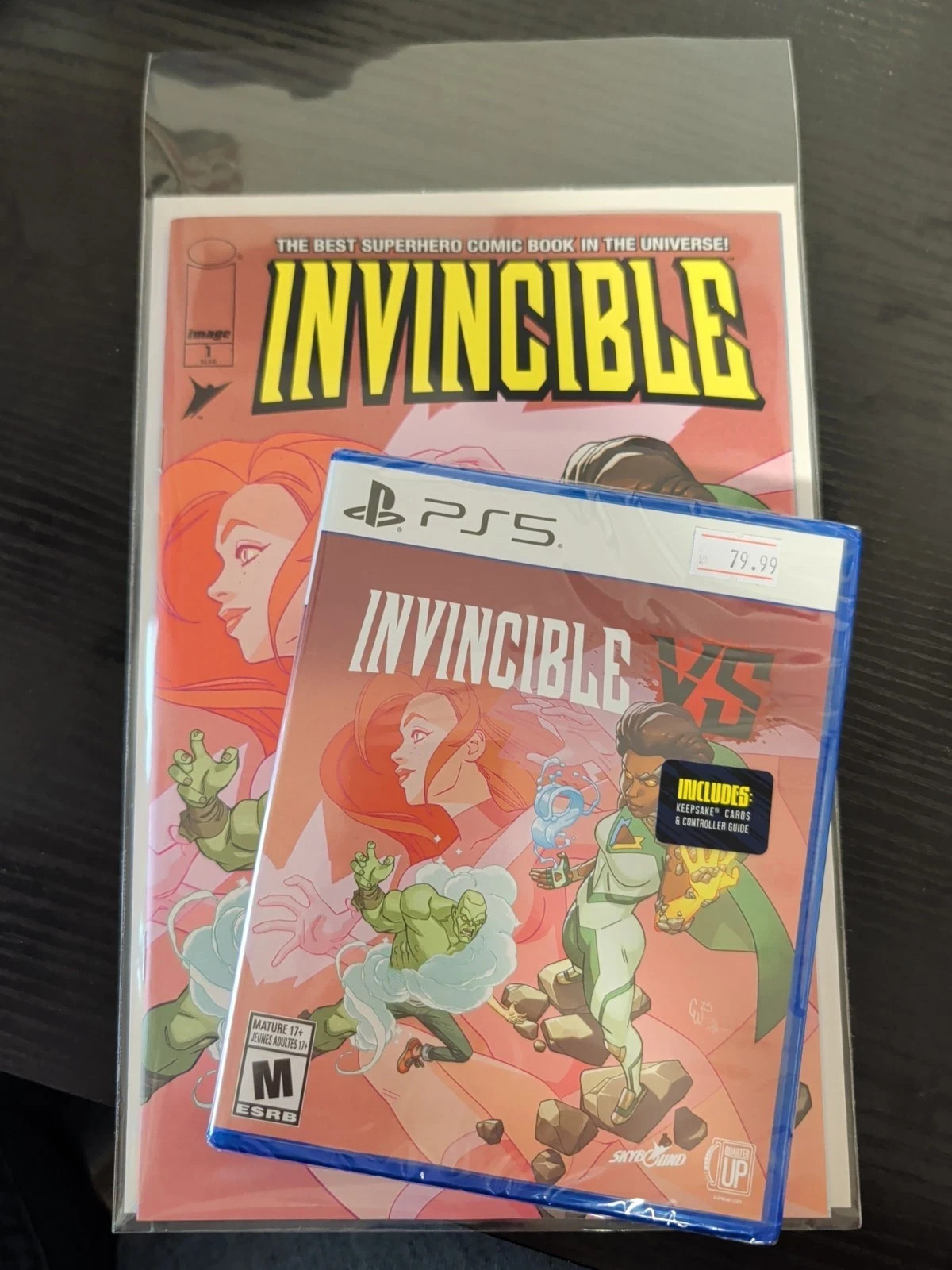 INVINCIBLE VS PS5 LUNAR EXCLUSIVE STANDARD EDITION BUNDLE COMIC + GAME SEALED