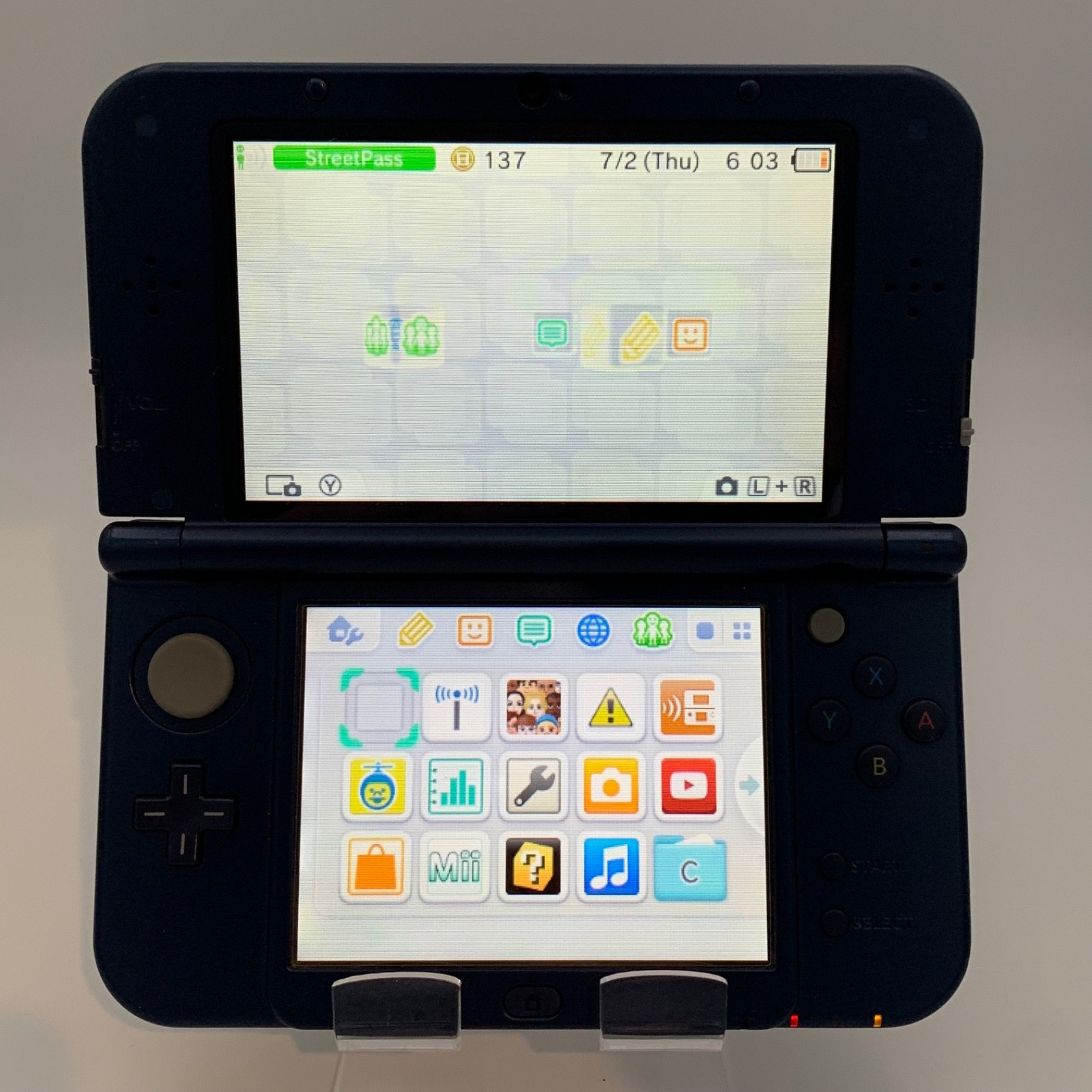 NINTENDO NEW 3DSXL GALAXY RED-001: TESTED / WORKING