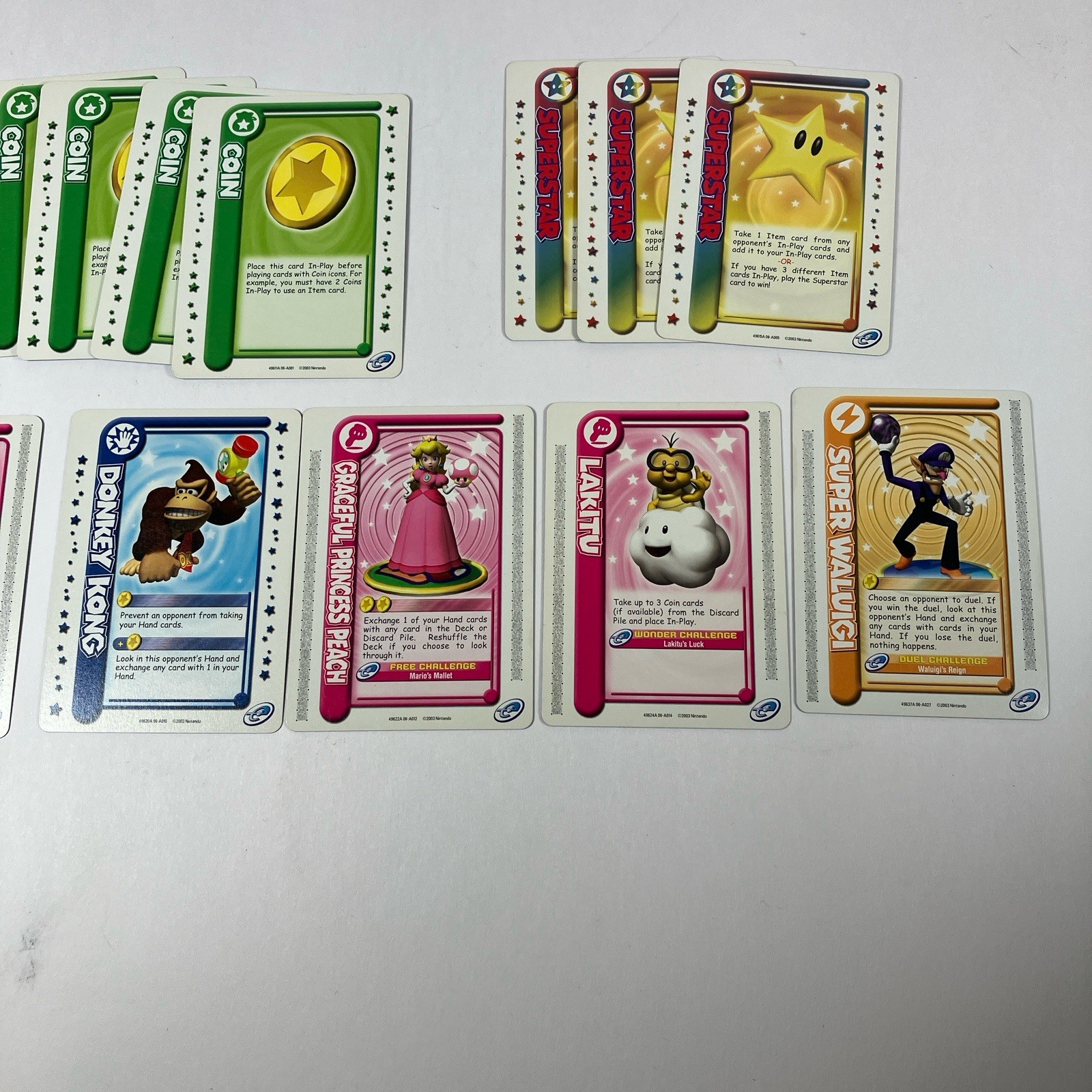 Mario Party e-Reader Card Game Nintendo Game Boy 2003 – 22 Cards Lot – No Box