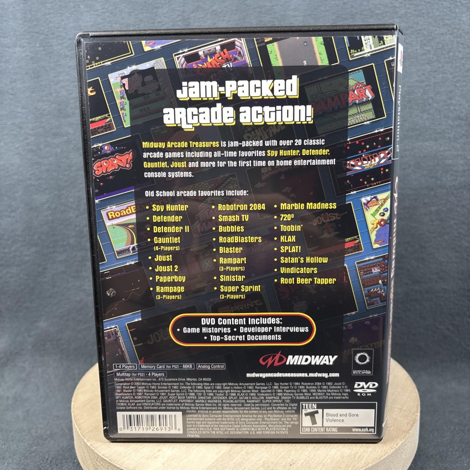 PlayStation 2 – Midway Arcade Treasures – No Manual – Refurbished, Very Good