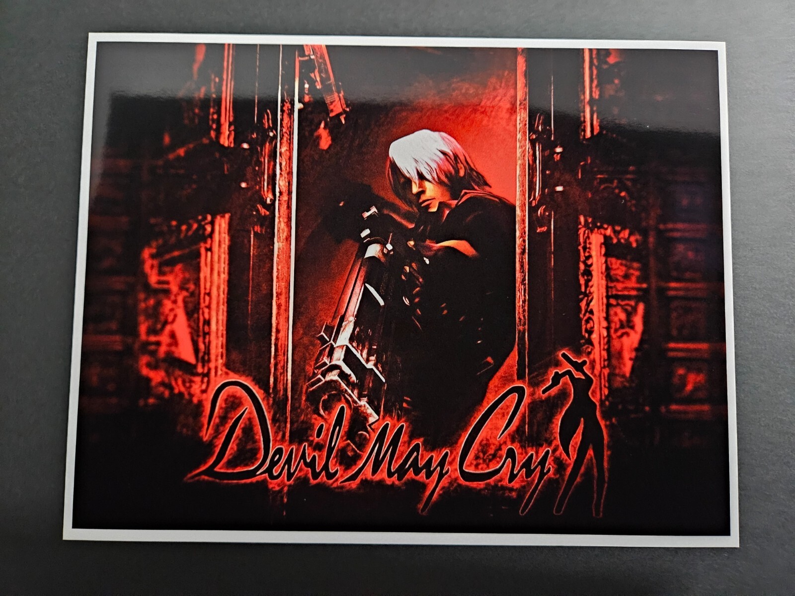 Devil May Cry 1 (Dante) Playstation 2 PS2 Game Art Print Glossy Small Poster (B)