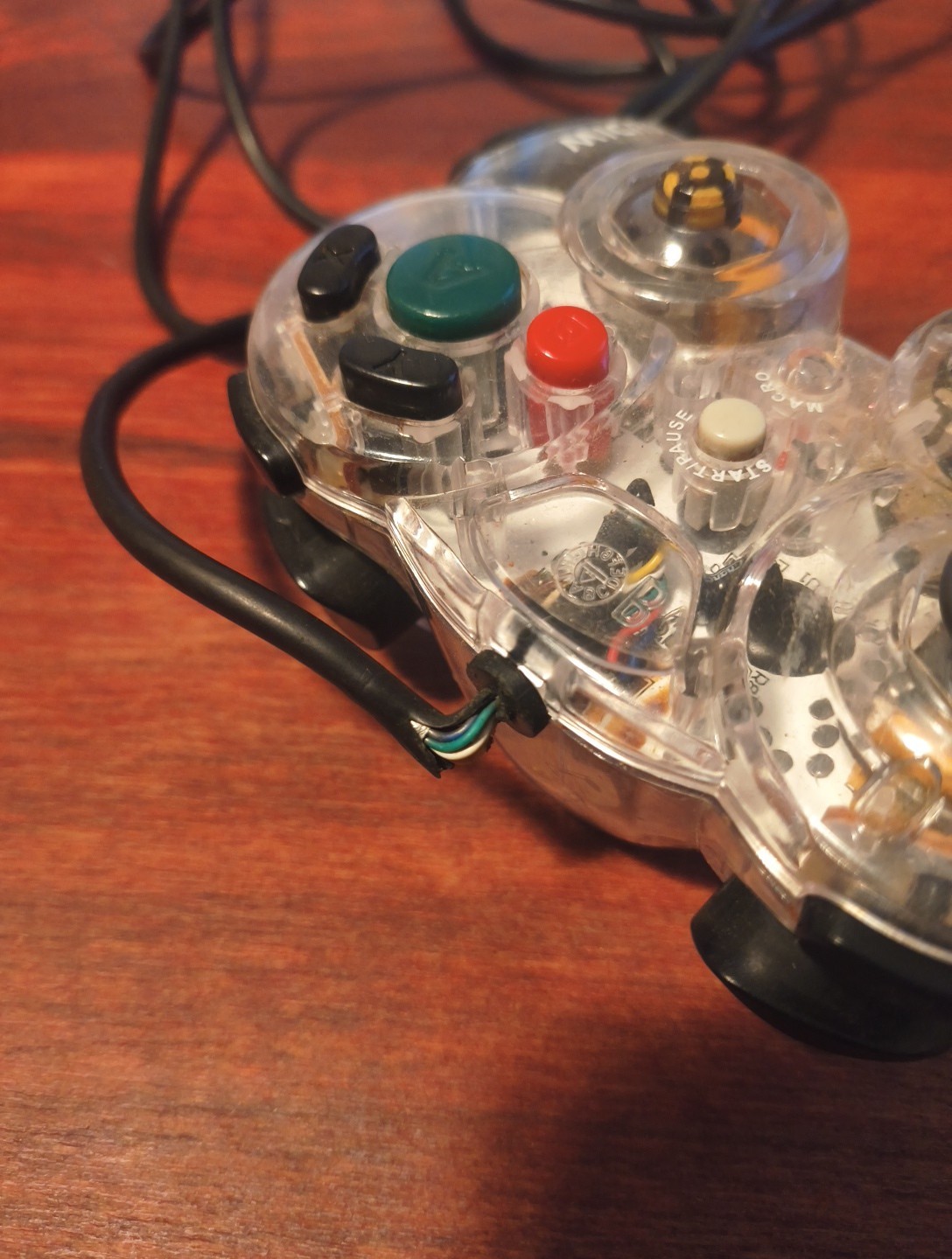 Nintendo Wii/GameCube Controller – Clear “Damaged Repair Or Parts” #4