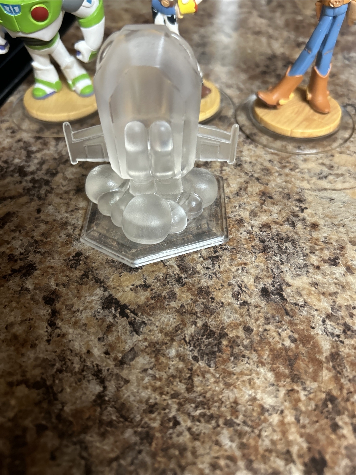 Disney Infinity 1.0 Toy Story lot 4 Woody, Buzz Lightyear, Crystal & Jessie EUC