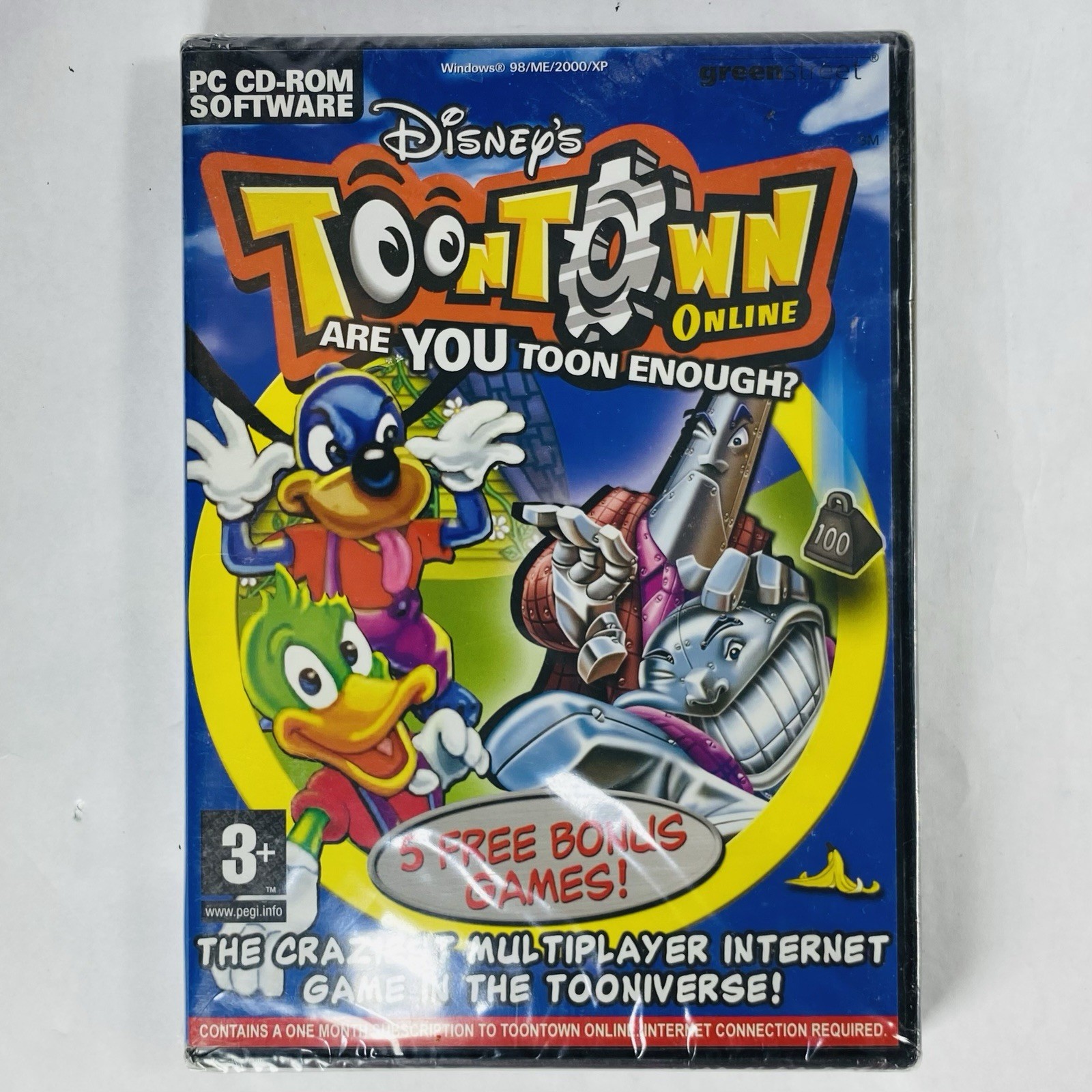New! Disney’s Toontown Online PC CD-ROM Software Game Rare Sealed!