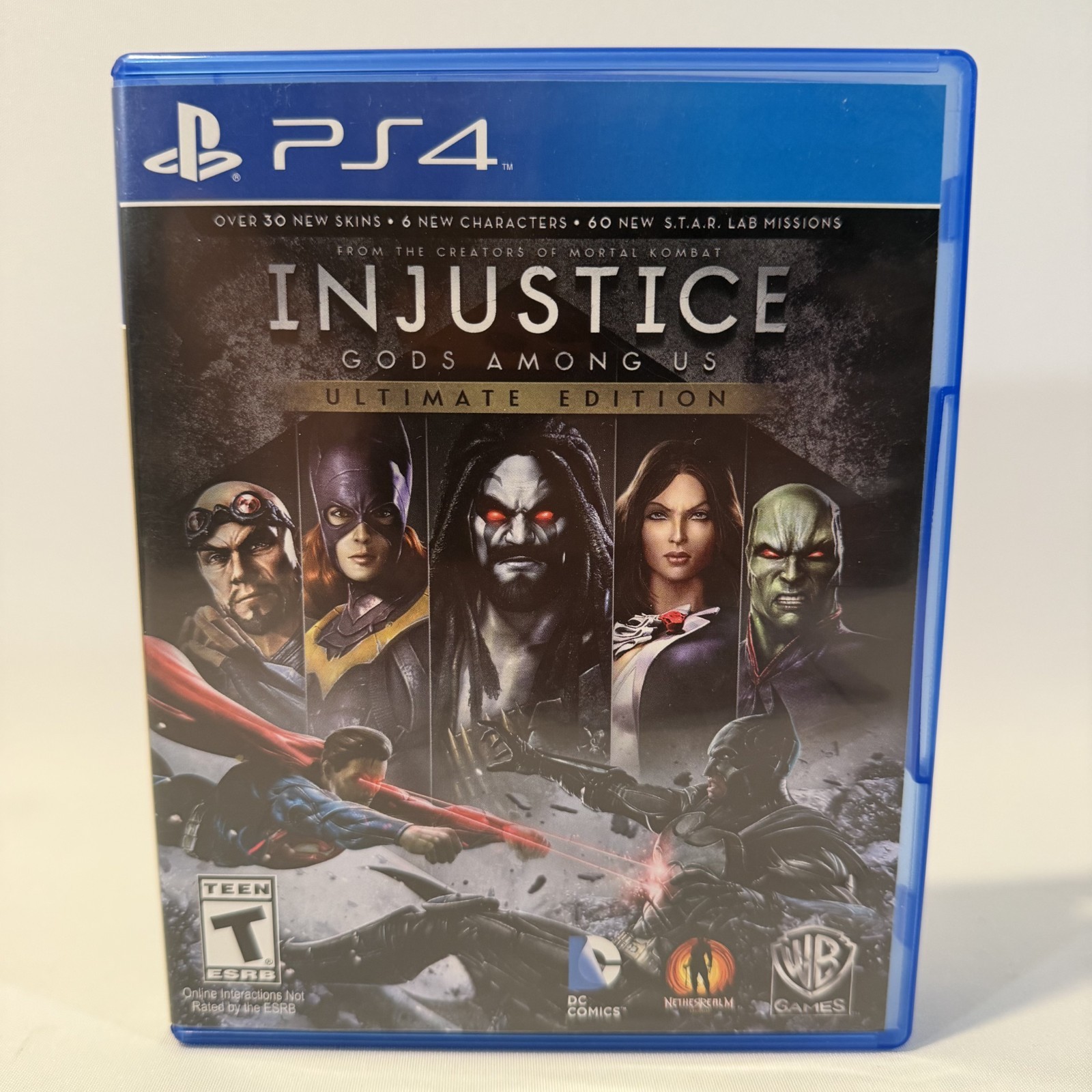 Injustice Gods Among Us Ultimate Edition PS4 Warner Bros Fighting Video Game CIB
