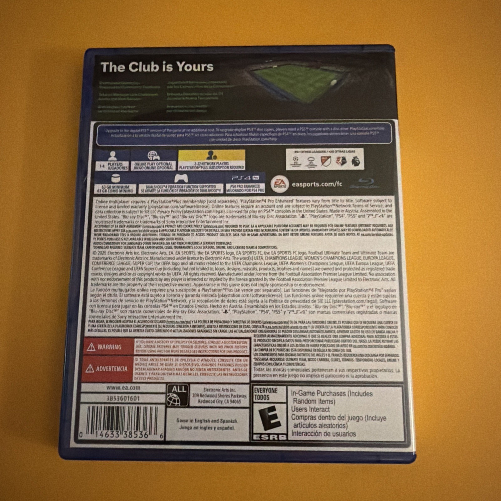 EA Sports FC 26 – Sony PlayStation 4 – Mint Conditions