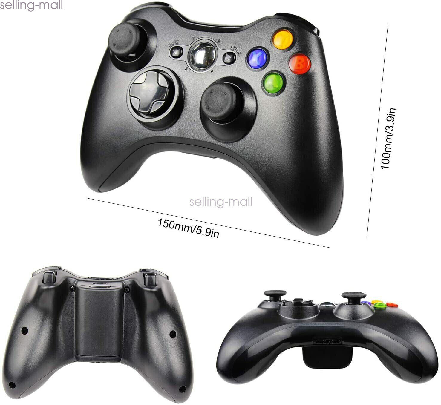 USB Wireless/Wired Game Controller For XBOX 360& PC Windows /Glow xbox360 Gampad