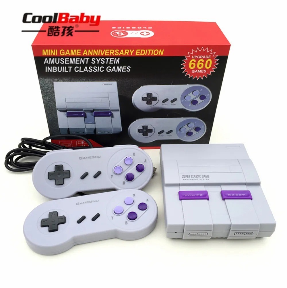 Super Classic Mini Entertainment System SNES Included 21 Games 1SET NO USED