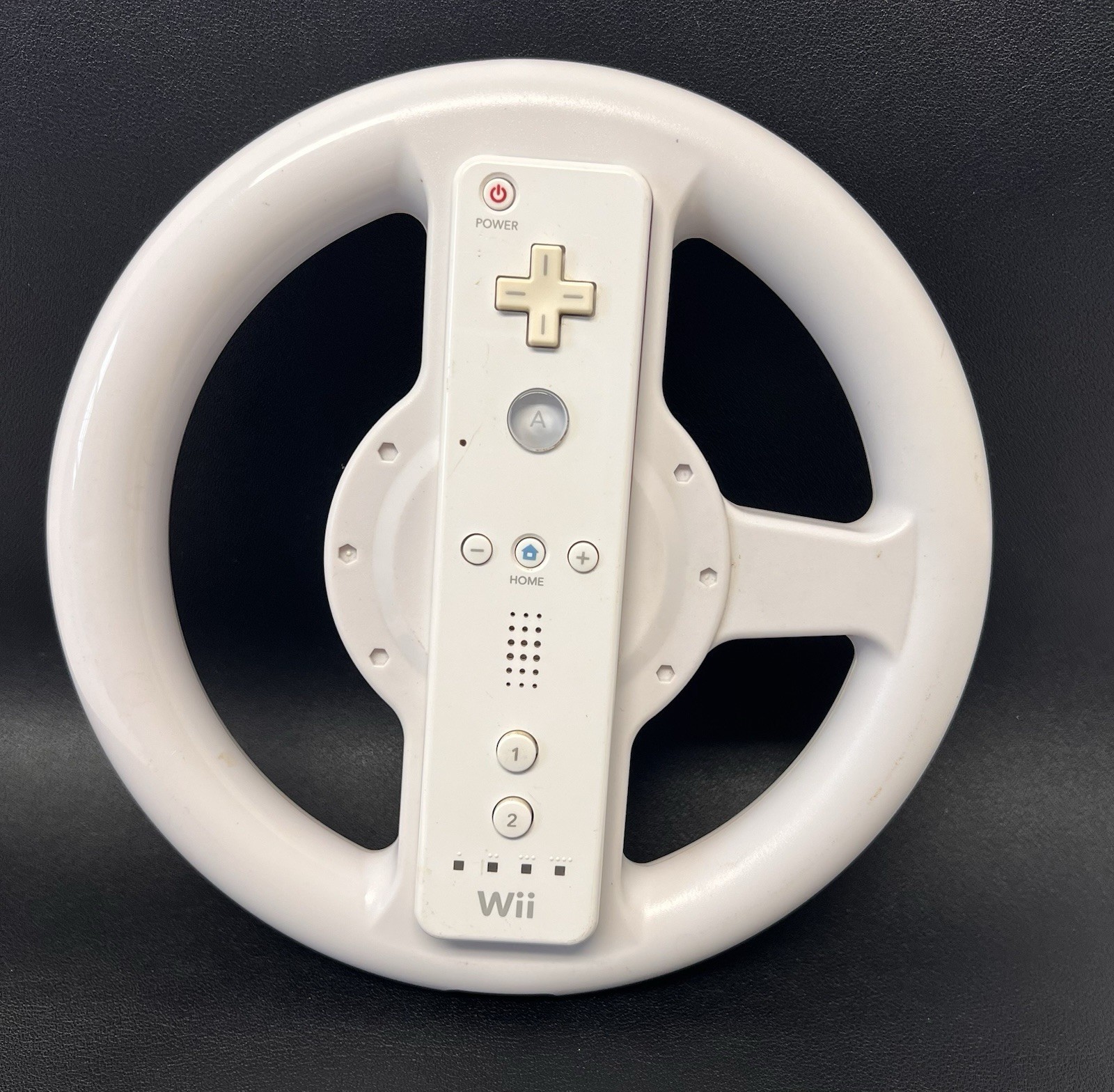 WII Nintento White Motion Plus Remote Control and Steering Wheel