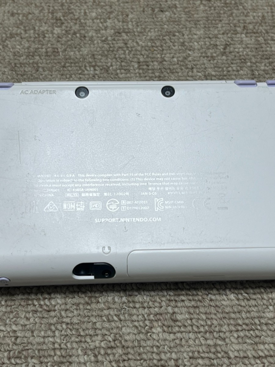 New Nintendo 2DS XL LL White lavenderr Console region Japanese B30