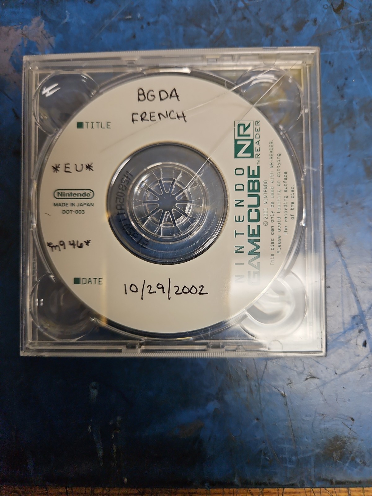 GameCube Baulders Gate NR Disc BGDA French Prototype NPDP-Development/Debug Kit