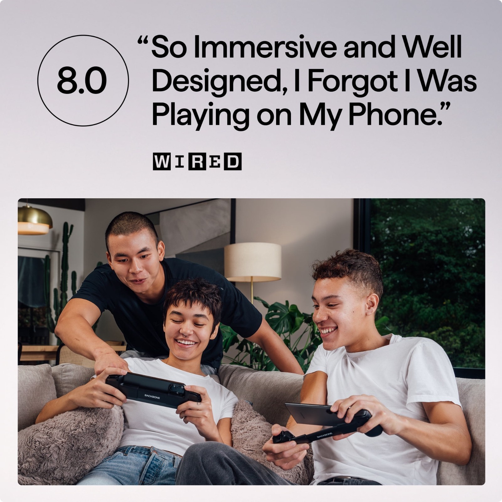Backbone One for Android & Iphone (USB-C) Mobile Gaming Controller (BB-51-P-BRW)
