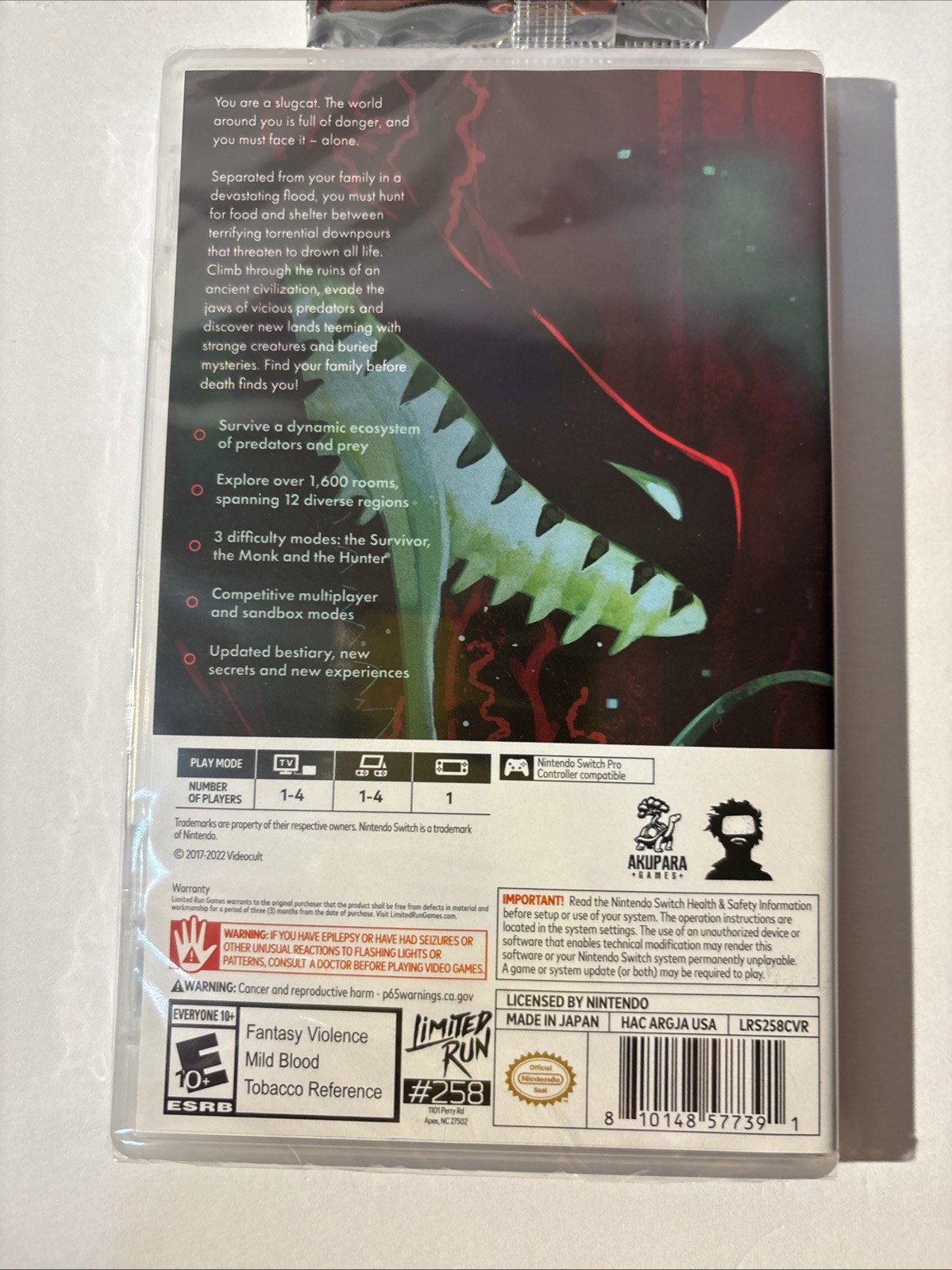 NEW RAIN WORLD U.S. ESRB & LIMITED RUN GAMES TRADING CARD BOOSTER PACK SWITCH!