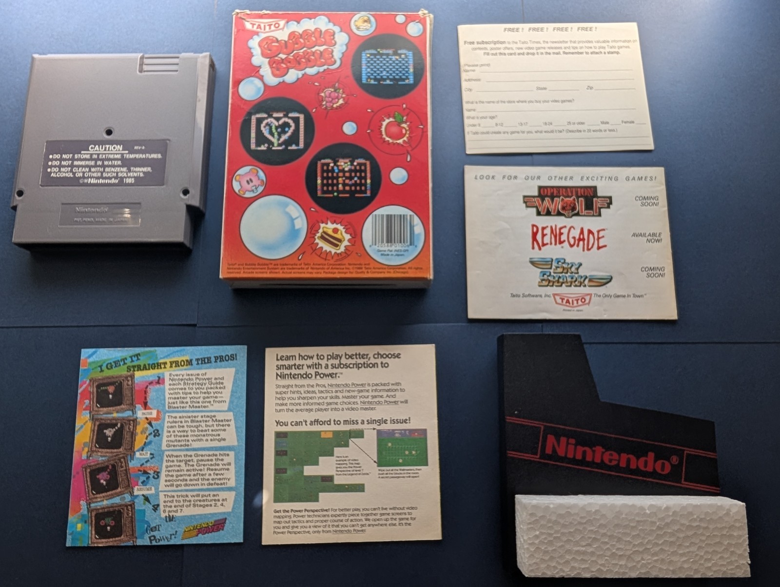 NES Bubble Bobble: Nintendo Complete In Box CIB – TESTED