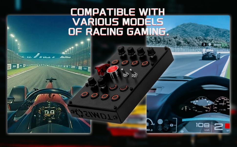 MiYee Button Box SIM Racing Control Box Racing Simulator