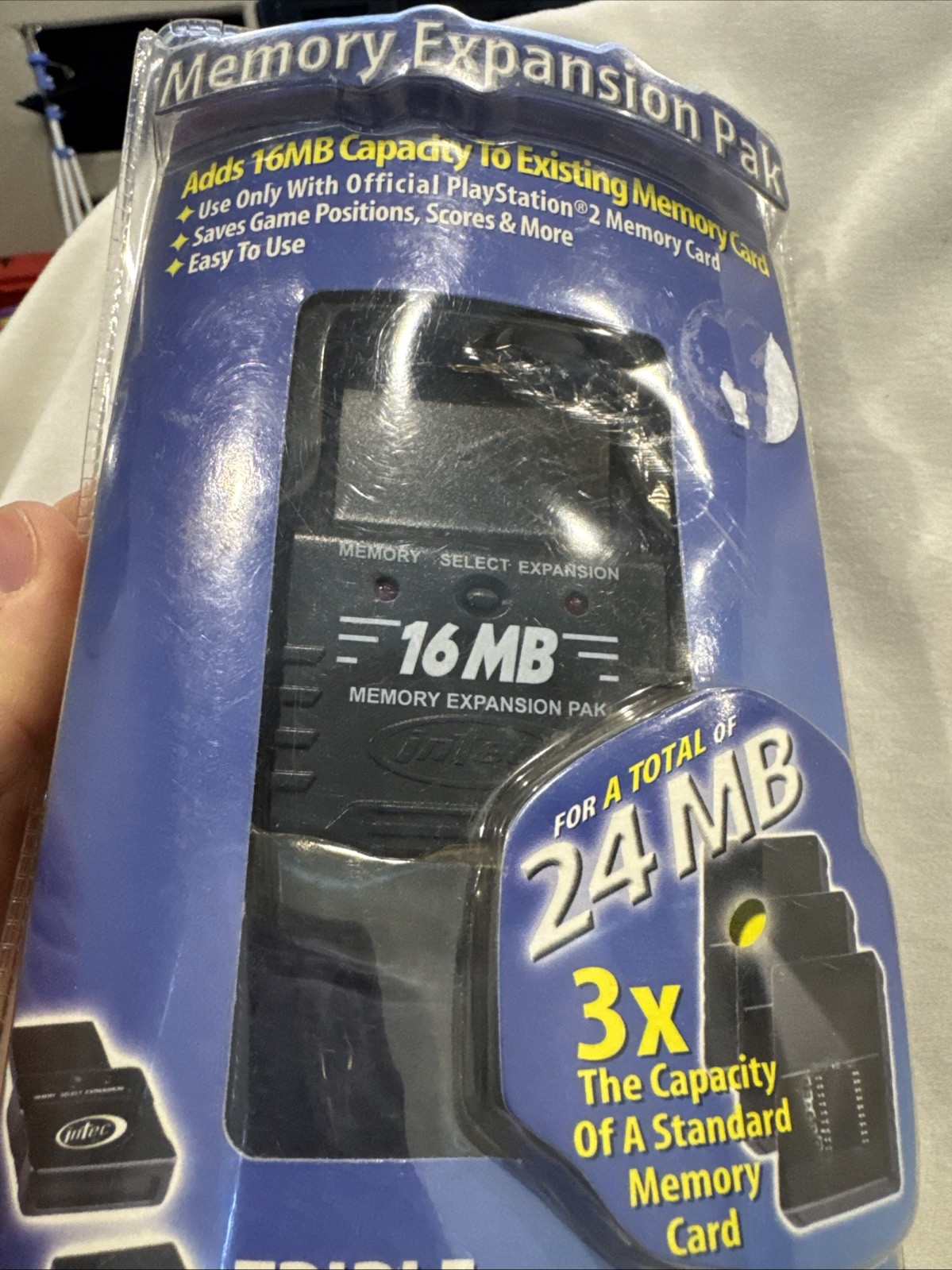 INTEC 3X SUPER LARGE 16MB  Memory Expansion Pak FOR PlayStation 2 PS2-New Sealed