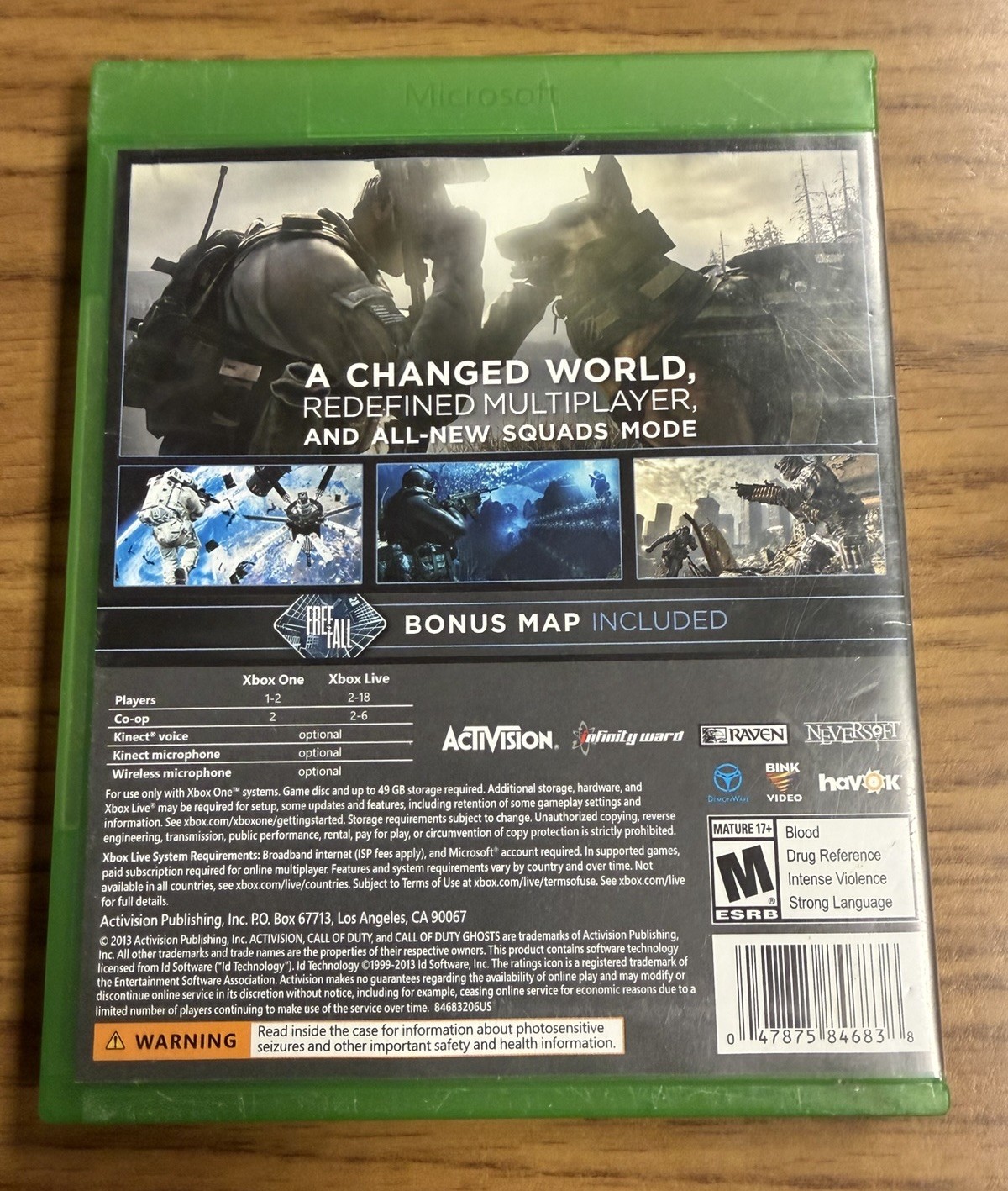 Call of Duty: Ghosts (Microsoft Xbox One, 2013)