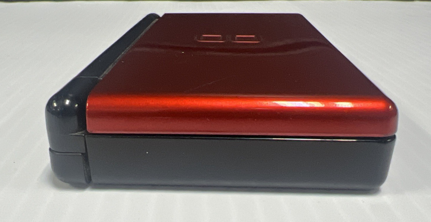Nintendo DS Lite (Red/Black) USG-001 Handheld Console Tested Bad Hinge preowned