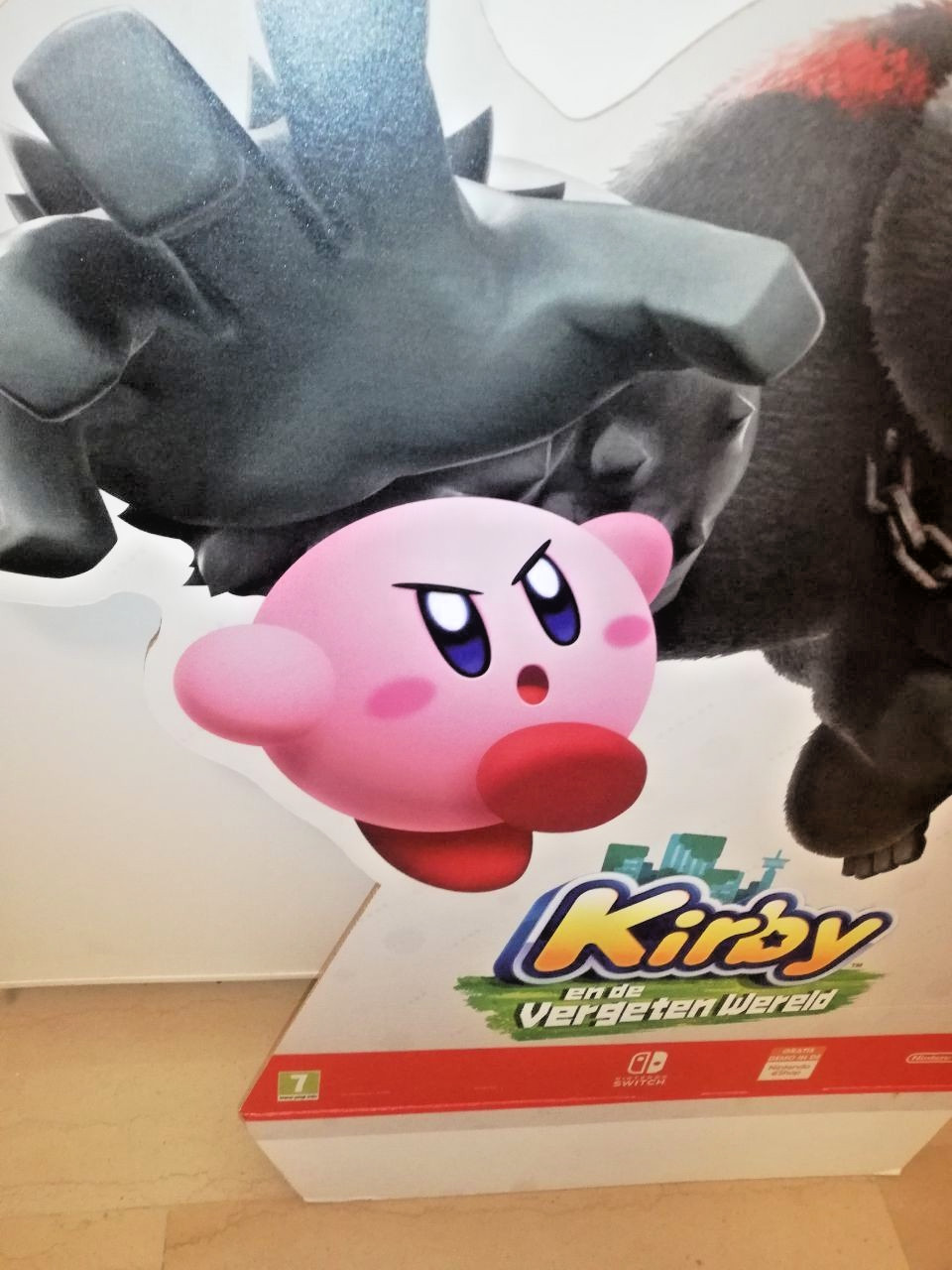 Official Kirby and the Forgotten Land Store Display Standee Promo Sign Nintendo