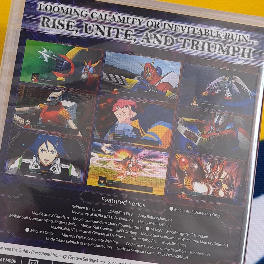 Super Robot Wars Taisen Y Nintendo Switch Asia New [Game&Cover in ENGLISH]