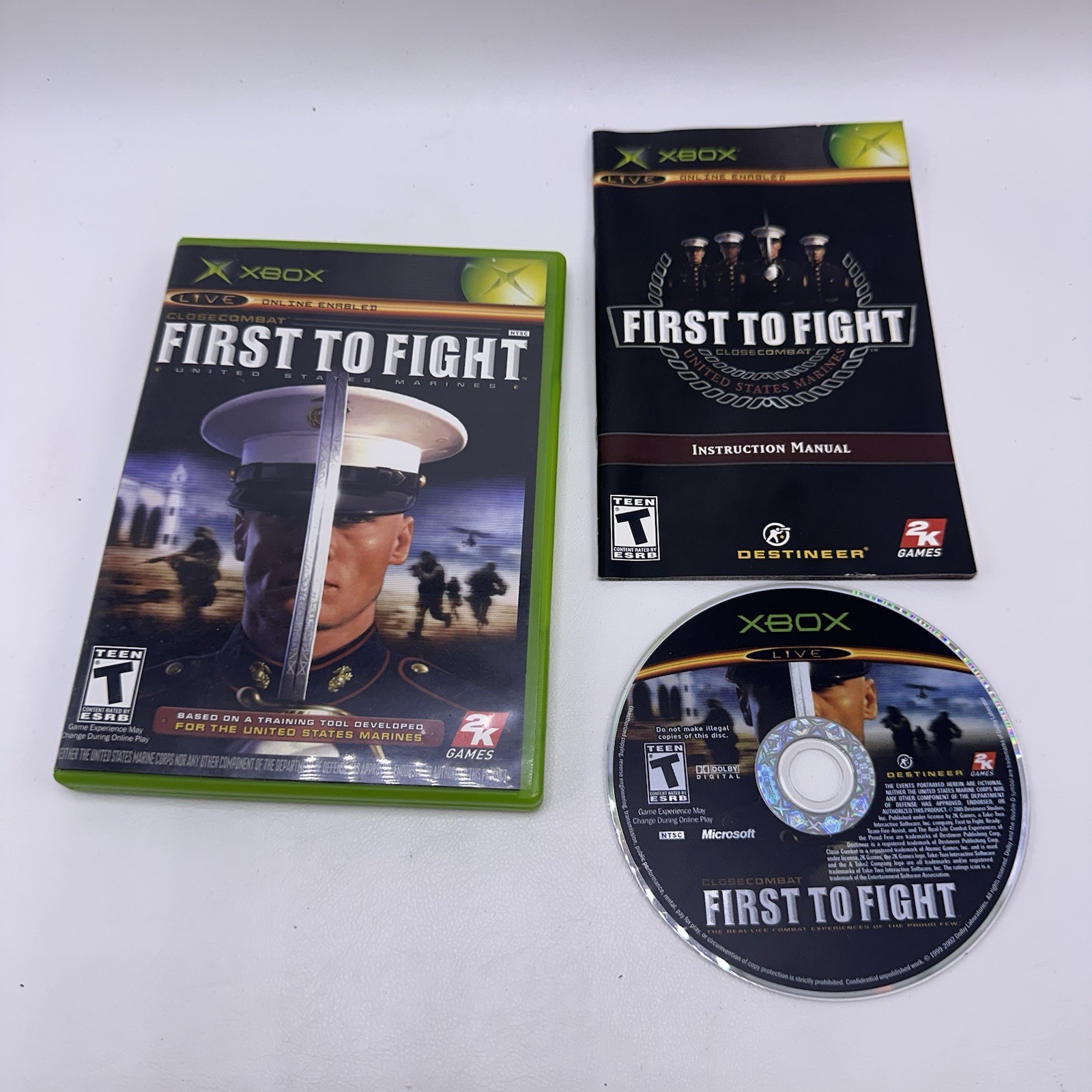 Close Combat: First to Fight (Microsoft Xbox, 2005) CIB