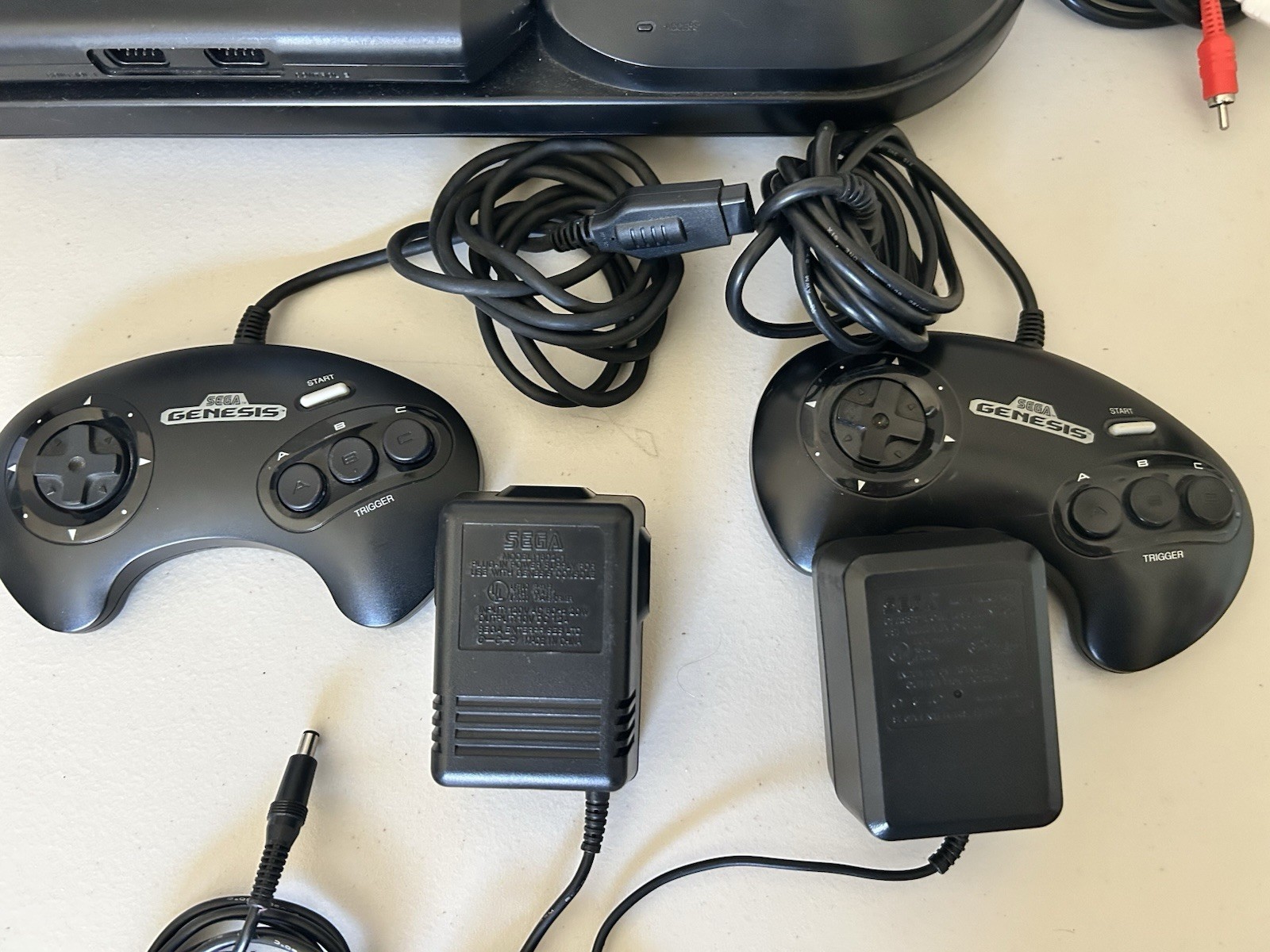 Sega CD Model 2 Console Working w/ 2 Controllers & All Cables Tested Bundle
