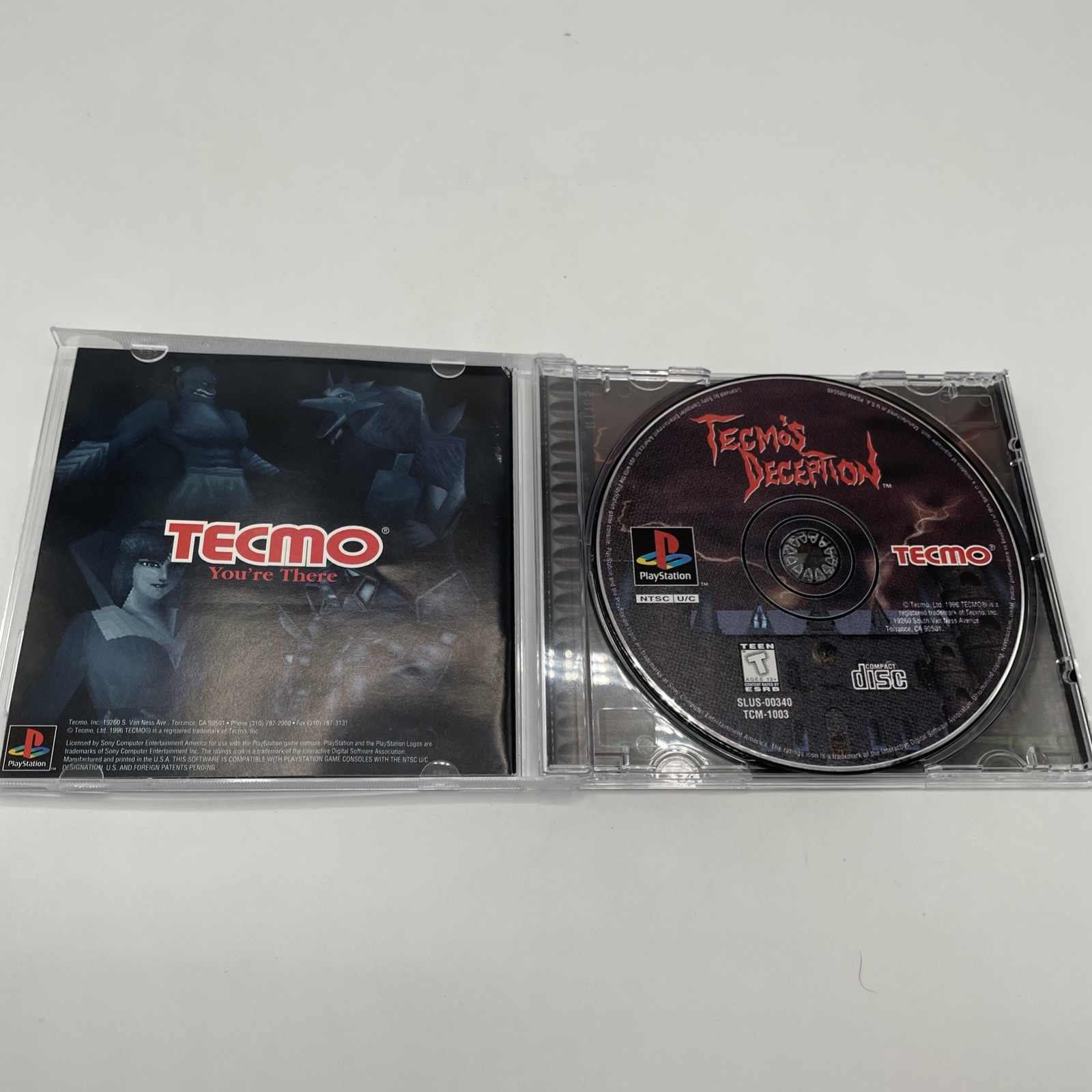 Tecmo’s Deception + Kagero + Dark Delusion 1-3 PS1 PlayStation 1 Lot Of 3 Games