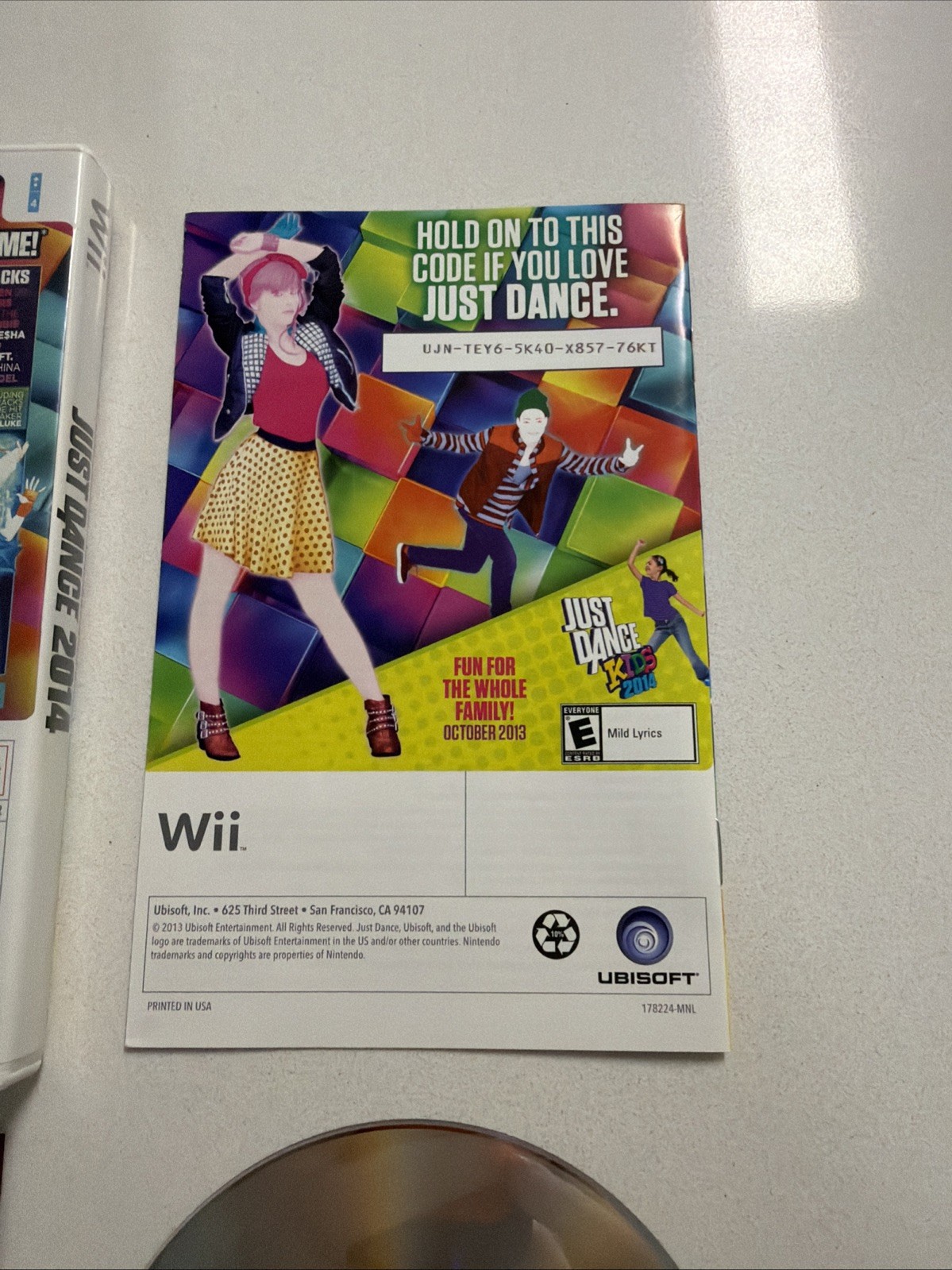 Just Dance 2014 – Nintendo Wii – CIB Complete w/ Manual – Tested