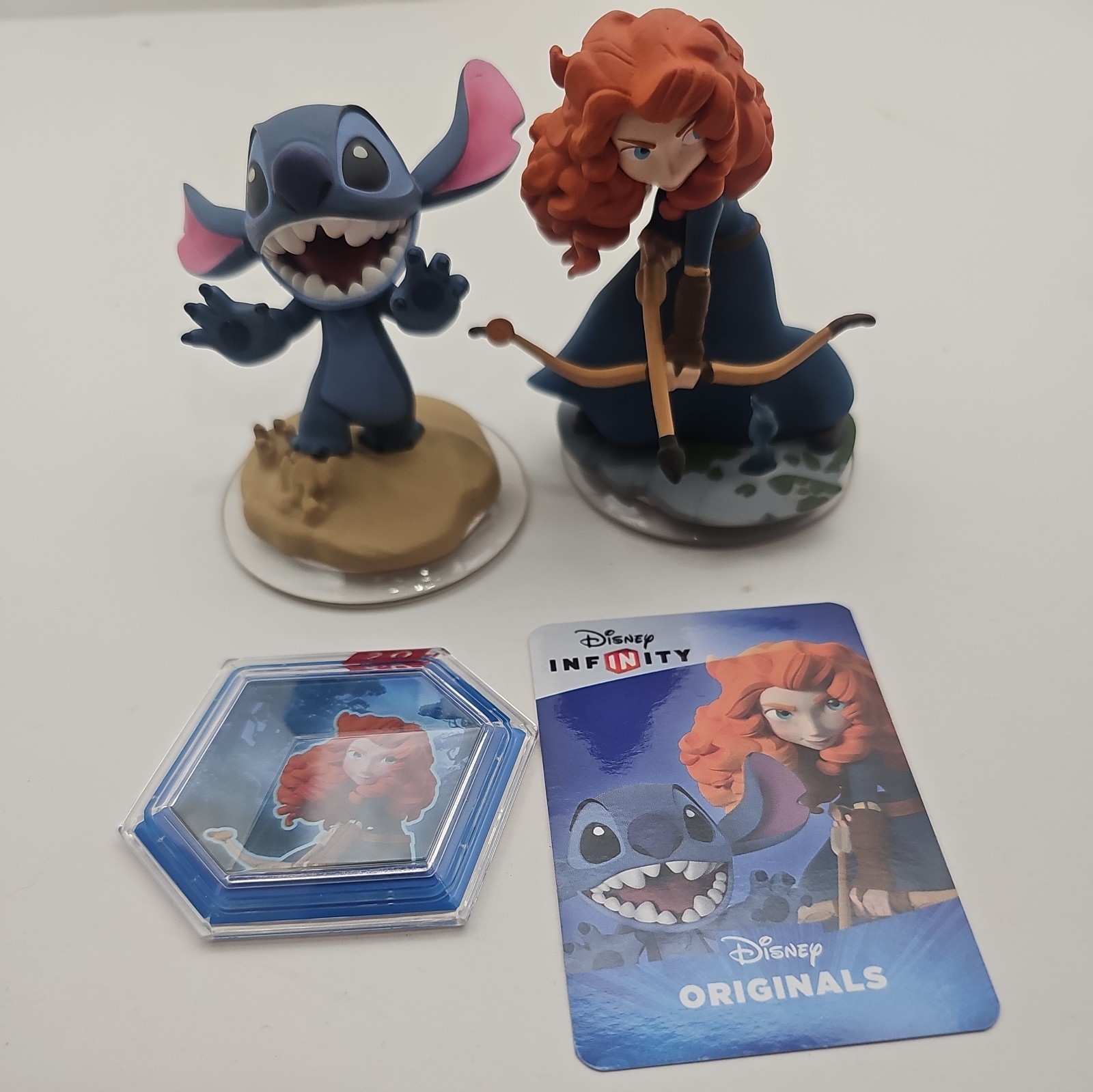 DISNEY INFINITY 2.0 Originals Brave Merida & Stitch Character Figure W Card