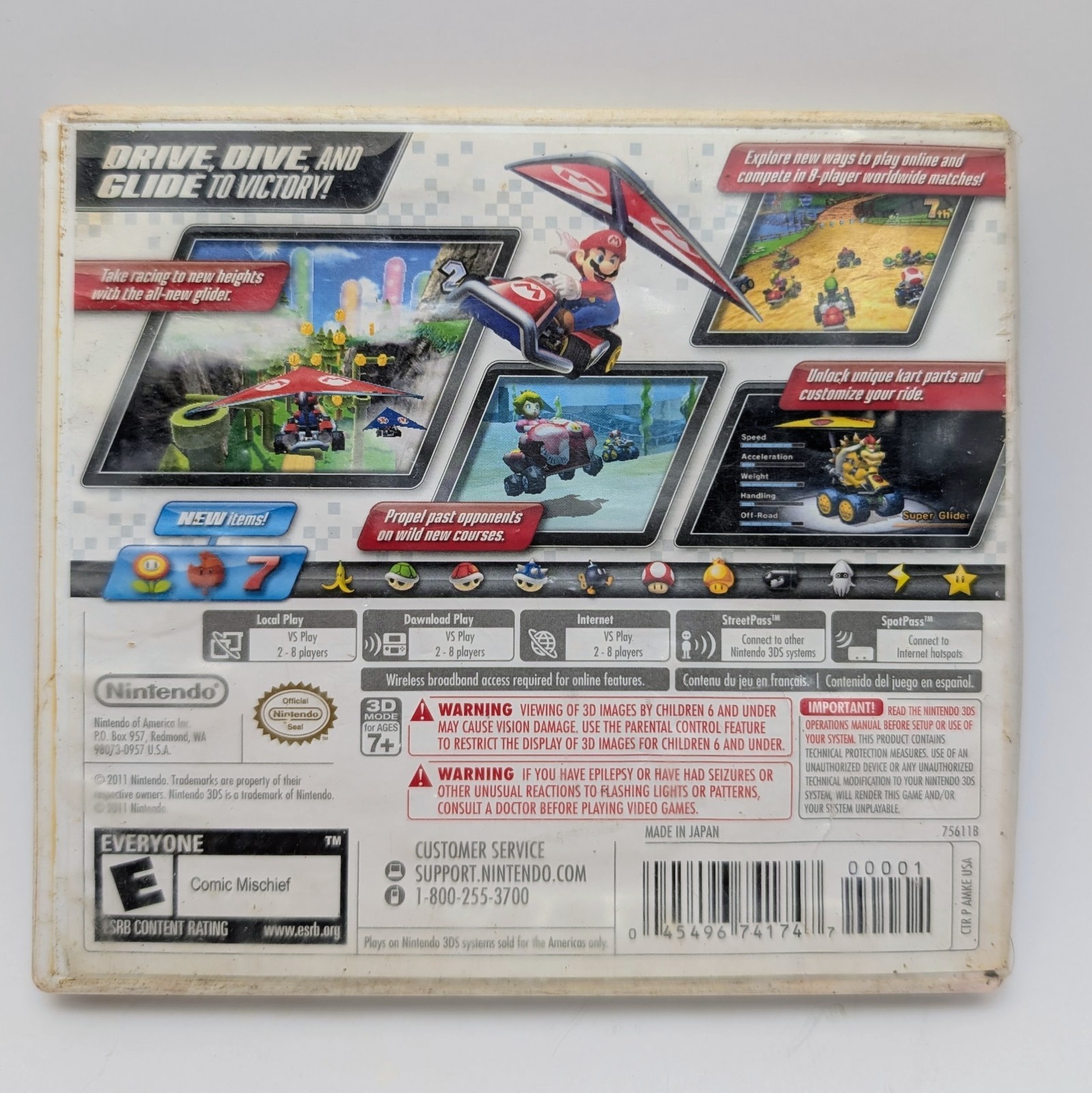 Mario Kart 7 Nintendo 3DS 2011 Complete in Box CIB TESTED