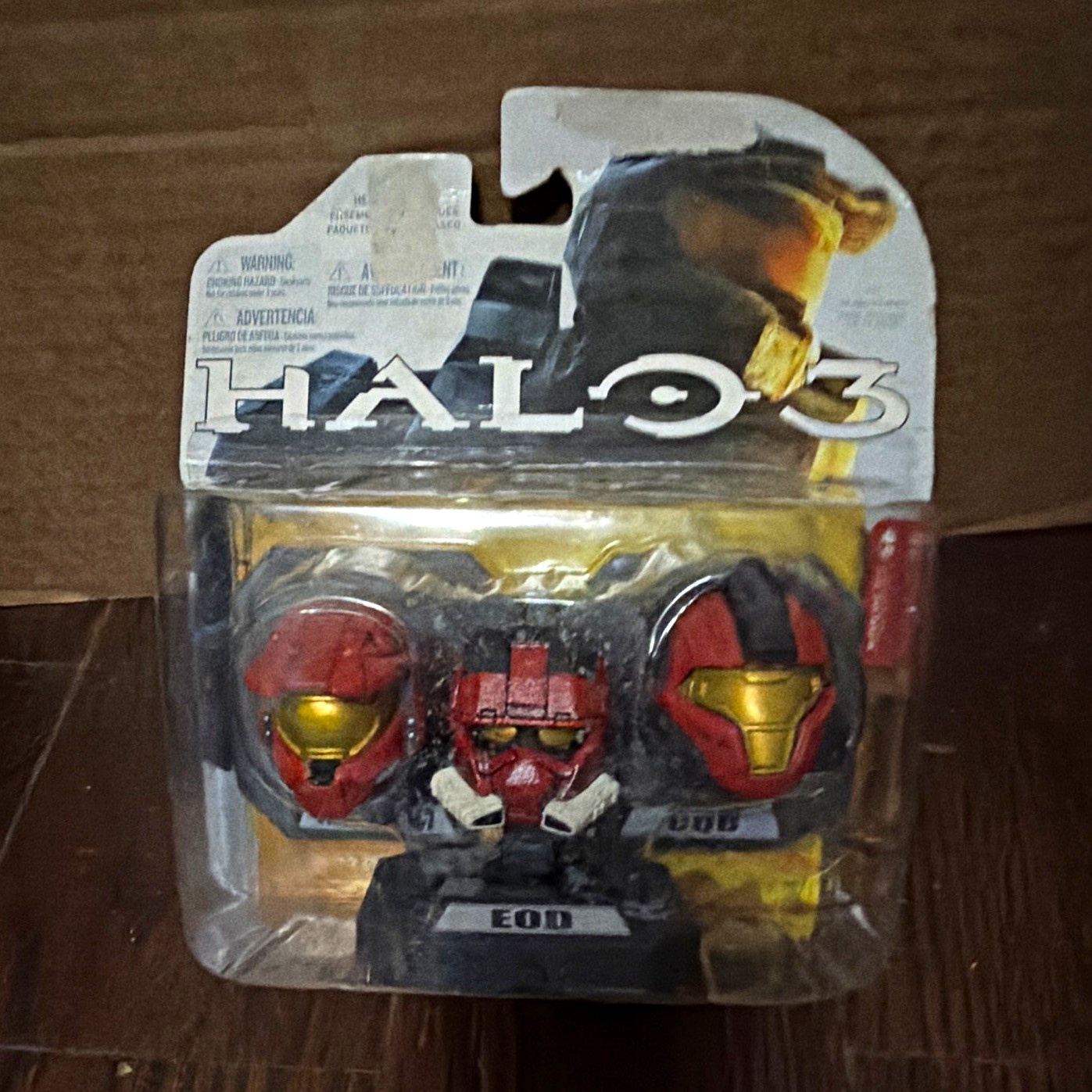 Halo 3 EOD Helmet Collectible Figure Packaged, Halo Video Game Series