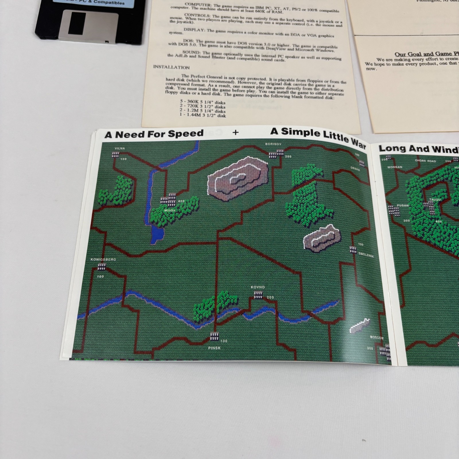 The Perfect General (PC, 1991) 3.5″ Floppy, Big Box
