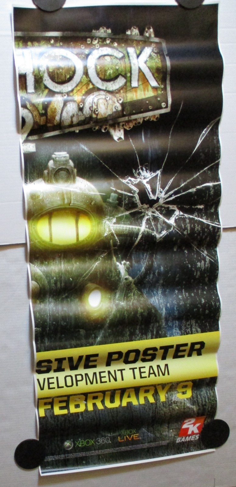 Bioshock 2 Hollywood Video Store 56×48″ 2-Piece Window Sticker Poster 2010 PS3