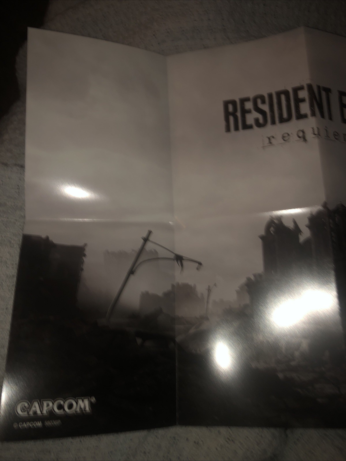 Capcom Resident Evil Requiem Promo Poster Limited Edition Exclusive Ps5 Pin Up