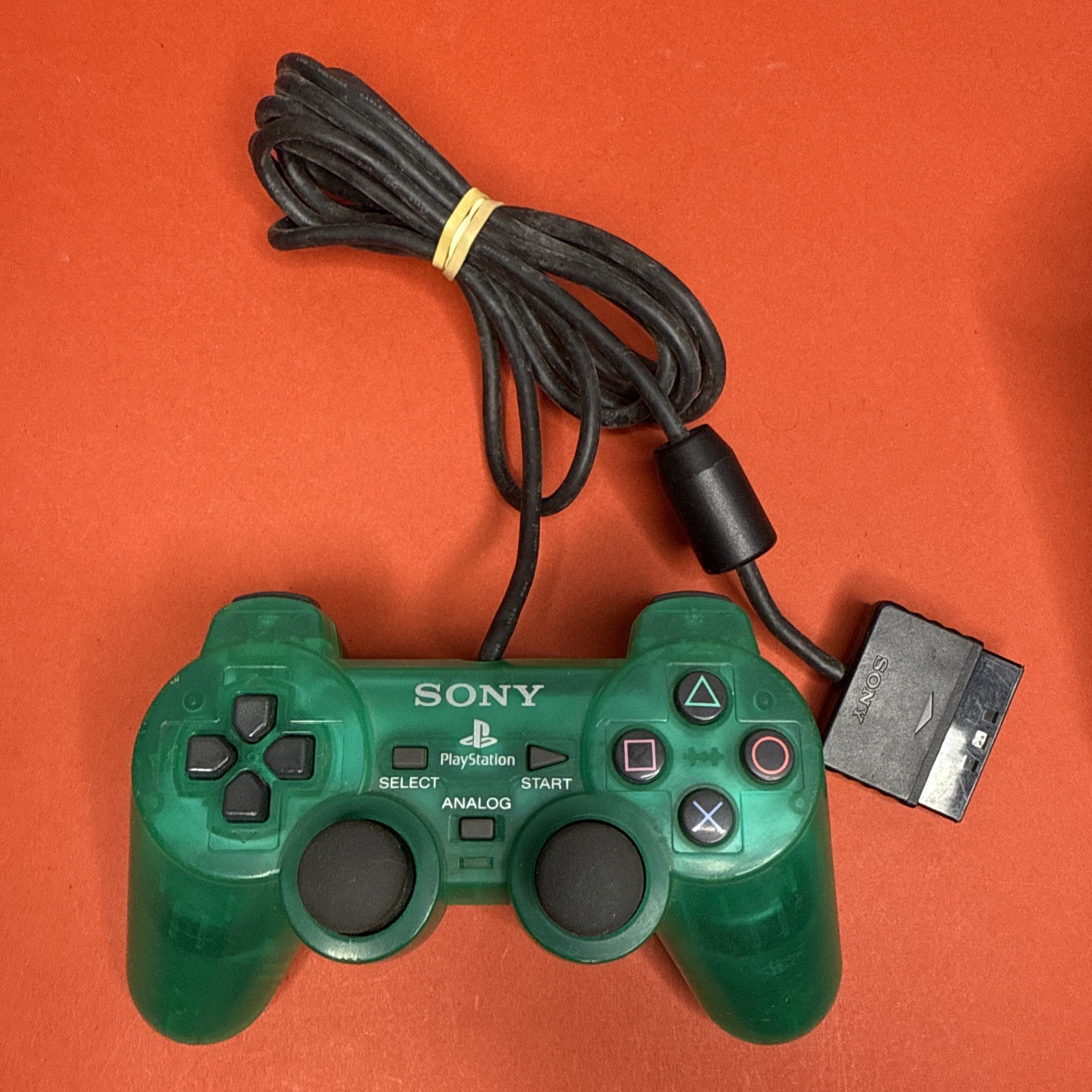 Sony PlayStation 2 PS2 Emerald Green DualShock Wired Controller OEM Authentic