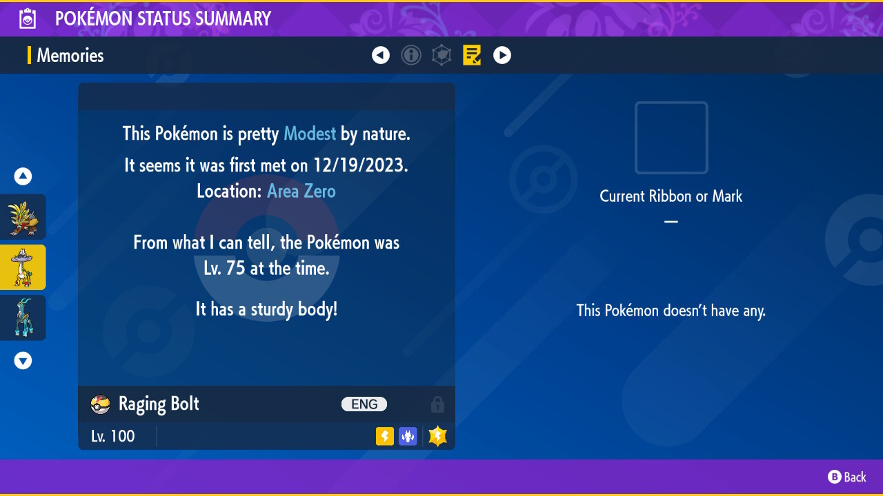 RAGING BOLT ⚡ POKEMON SCARLET VIOLET ⚡ NORMAL ⚡ 6IV BATTLE READY ⚡