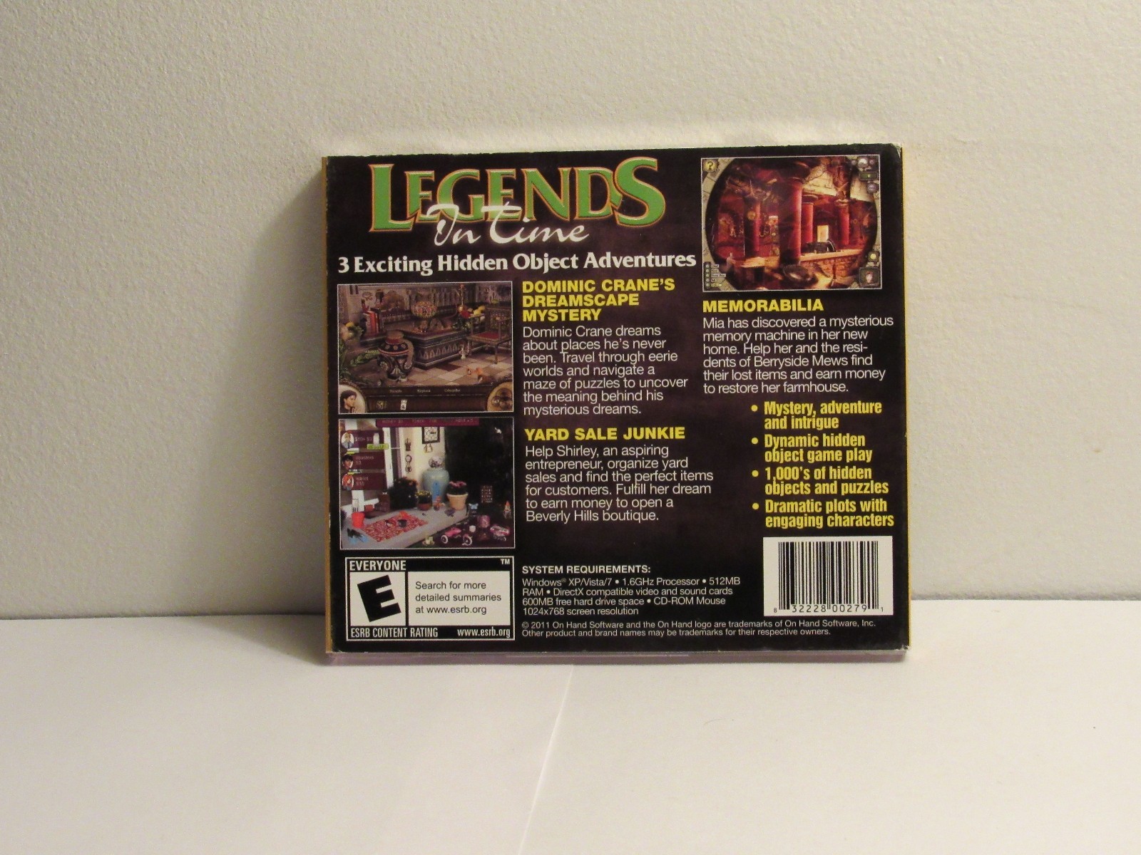 Legends in Time 3 (PC, 2011, On Hand)