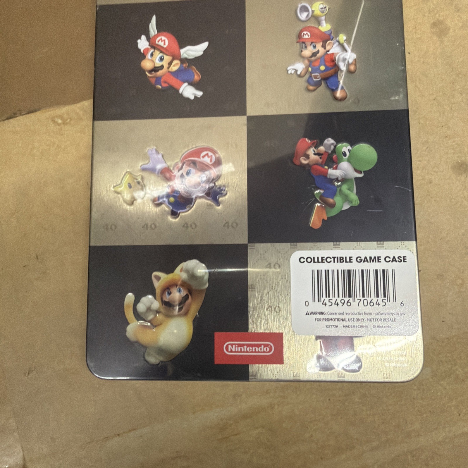 Super Mario Bros. 40th Anniversary Exclusive Game Carrying Case Steel-book