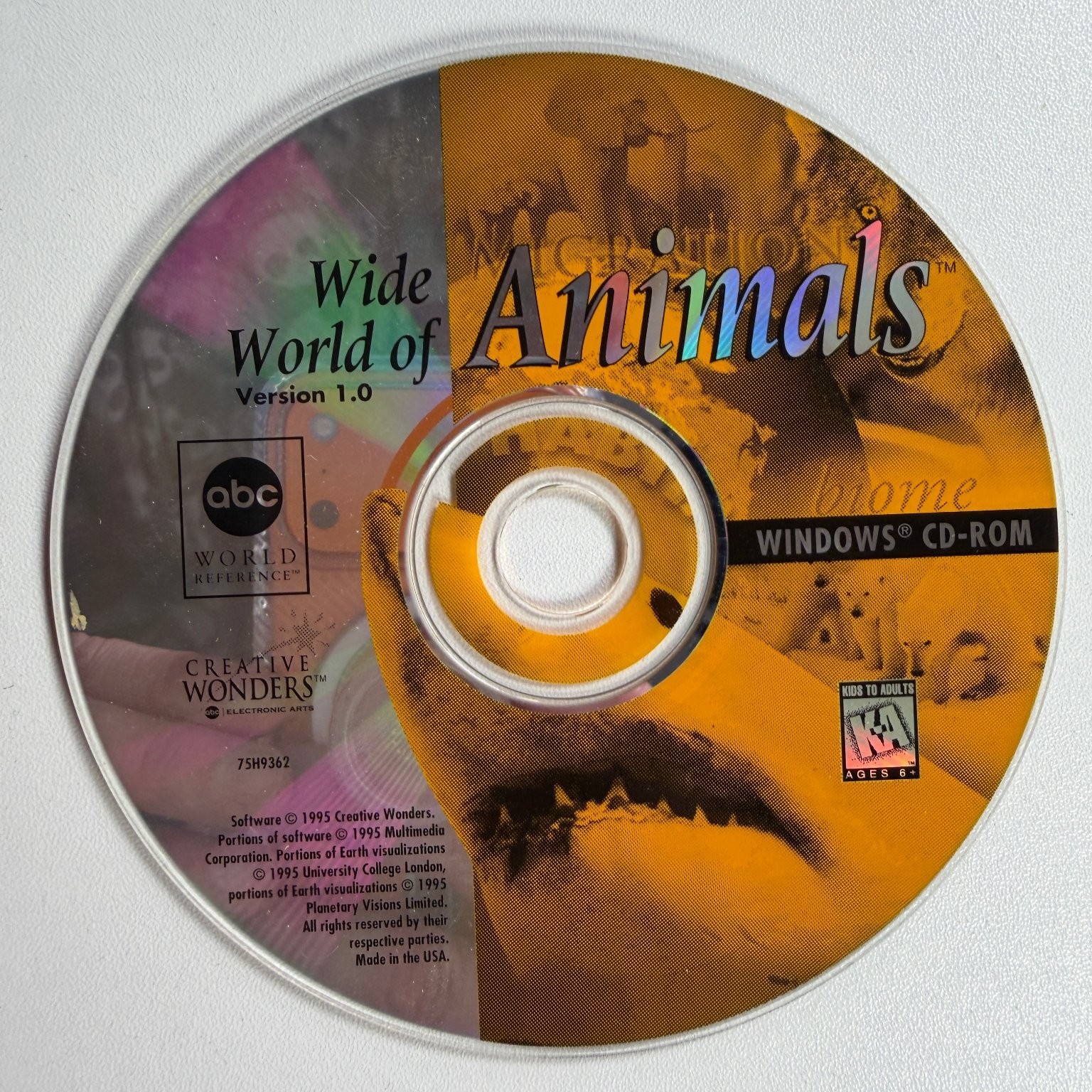 Migration Wide World of Animals PC CD-ROM Video Game Educational
