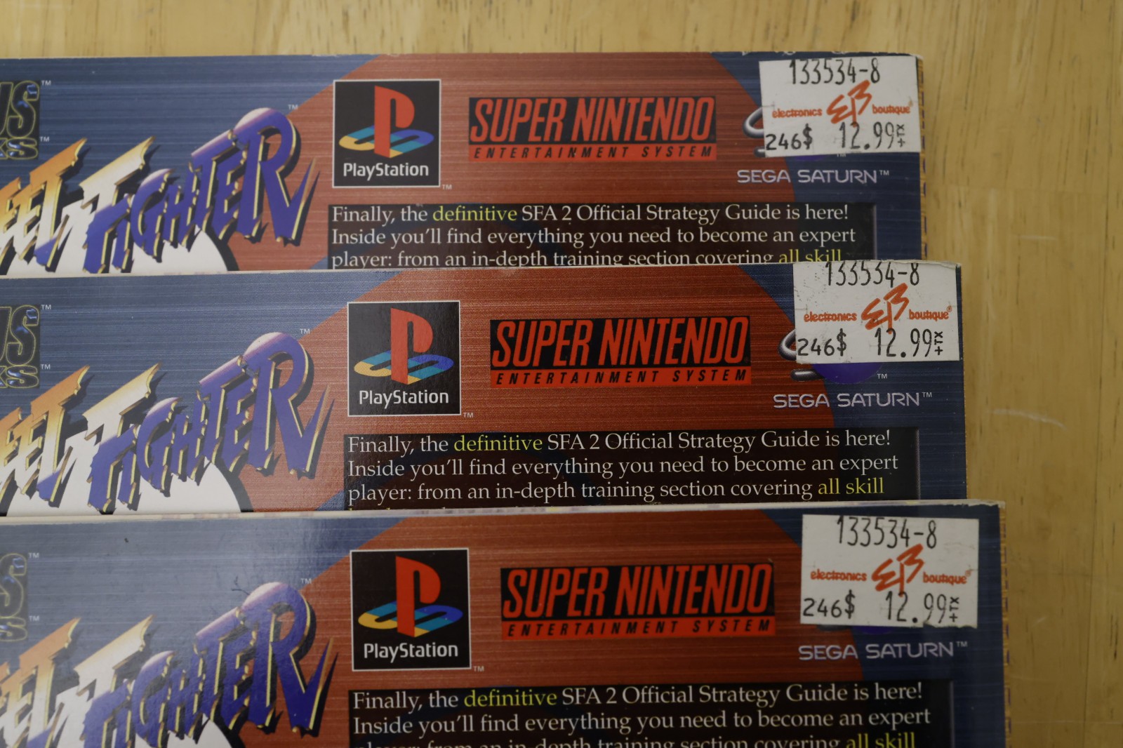 Stree Fighter Alpha 2 1996 NOS NEW OLD STOCK Collectors Ed strategy guide POSTER