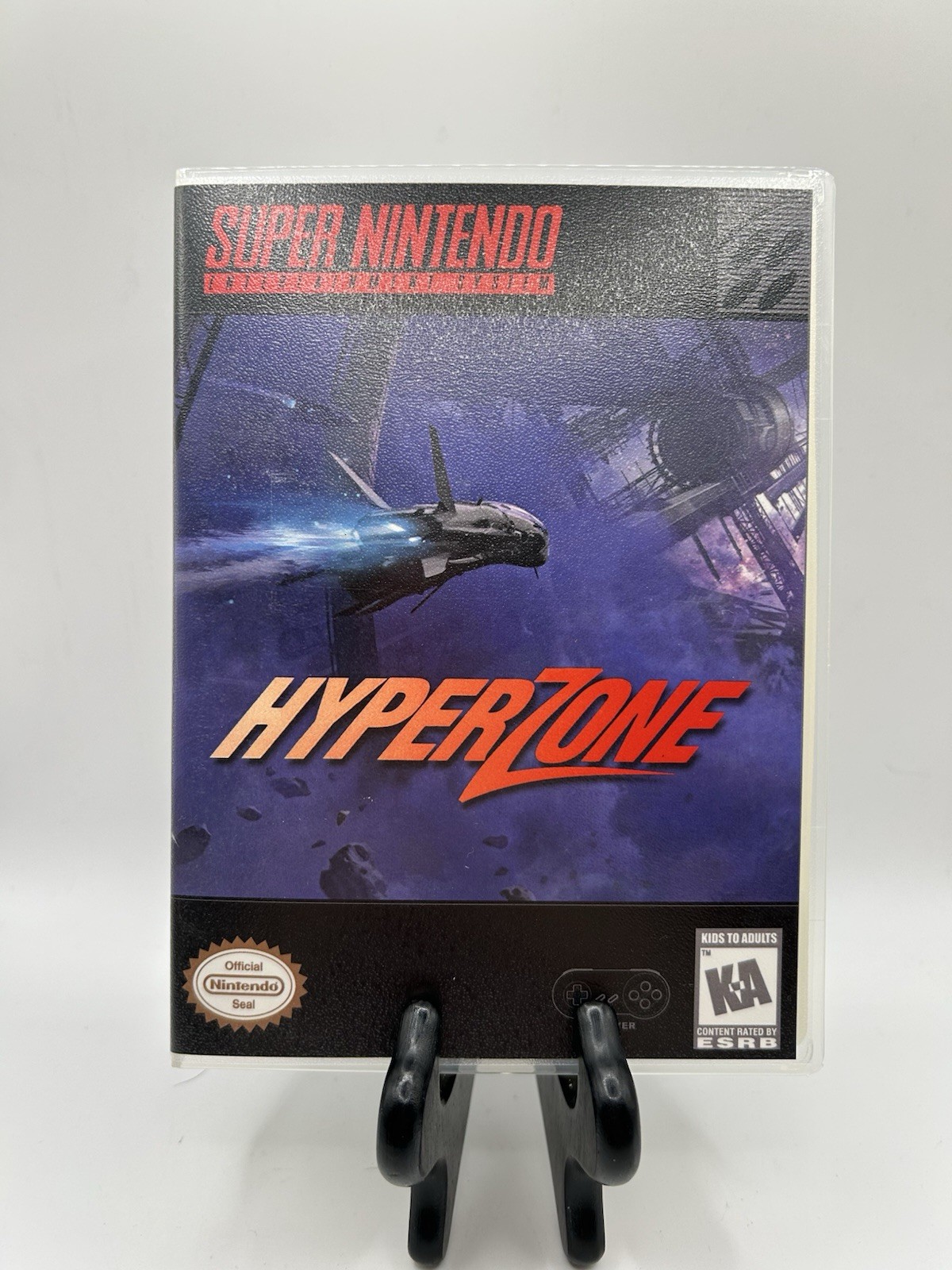 HyperZone (Super Nintendo SNES, 1991) Printed Art + Plastic Case Only