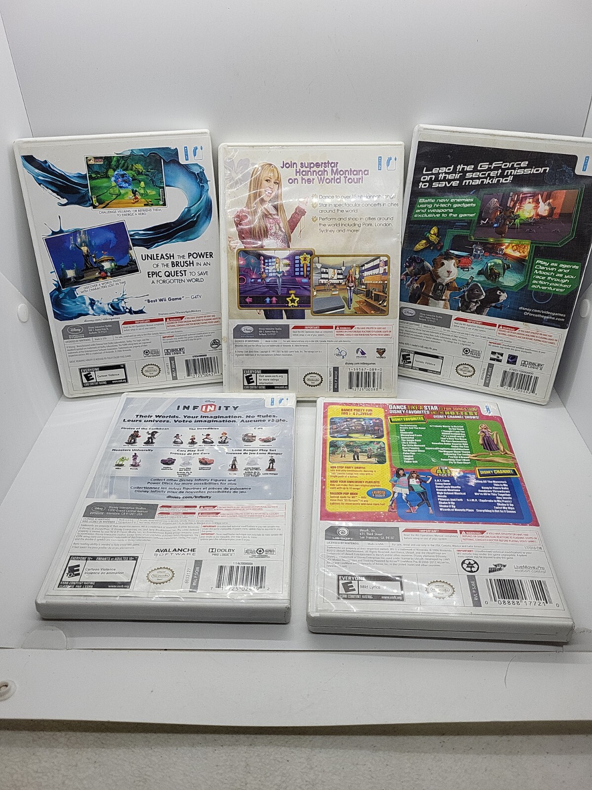 Disney Wii Lot Five Games Total!