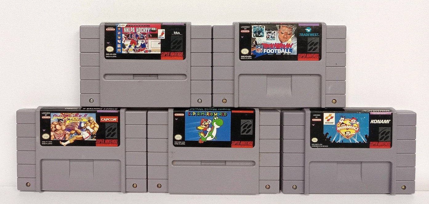 Used Nintendo SNES Console Bundle w/ 5 Games – Tested, Fully Functional! #4