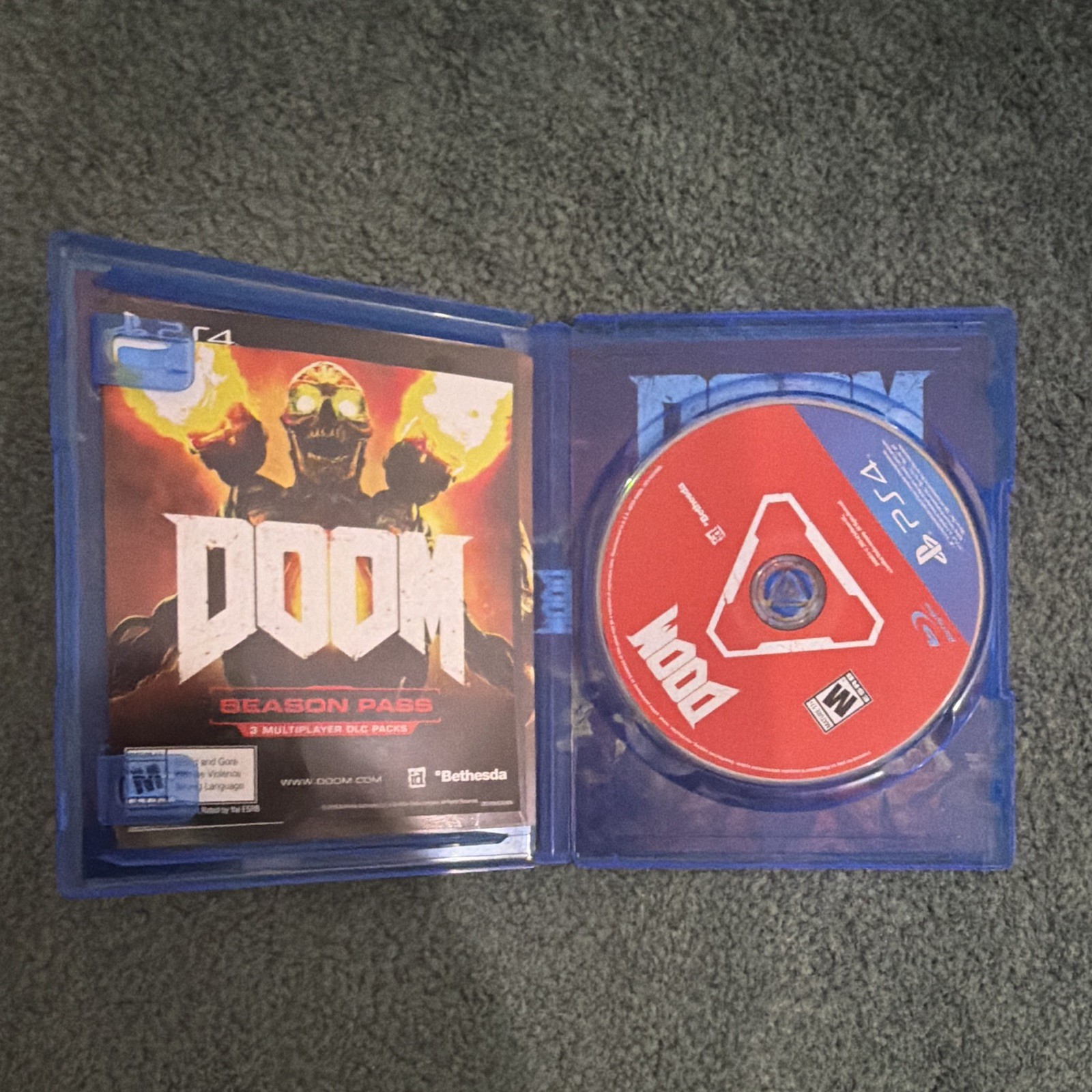 Bethesda DOOM Series Shooter (M) for Sony PlayStation 4 PS4 w/ Manual