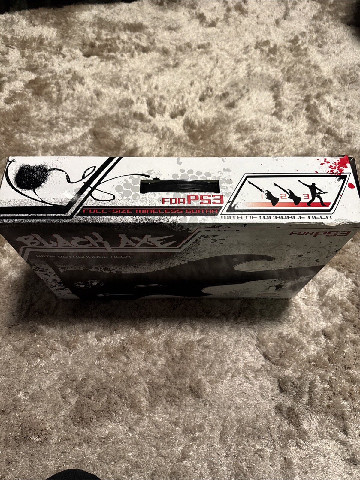 Psyclone Essentials Black Axe Wireless Guitar PlayStation 3/PS3-PSE3300 See Des.
