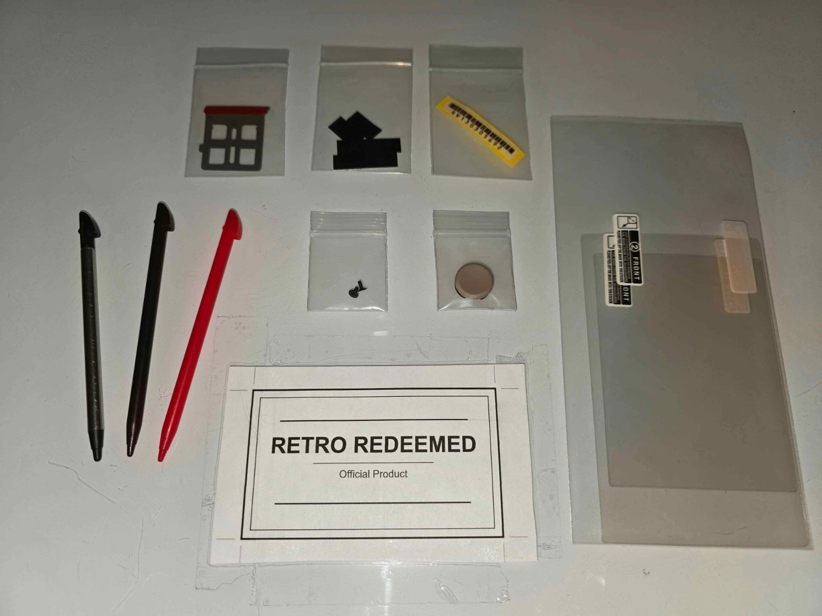 Nintendo 3DS XL Shell Replacement Original OEM Red Black White Restoration Kit