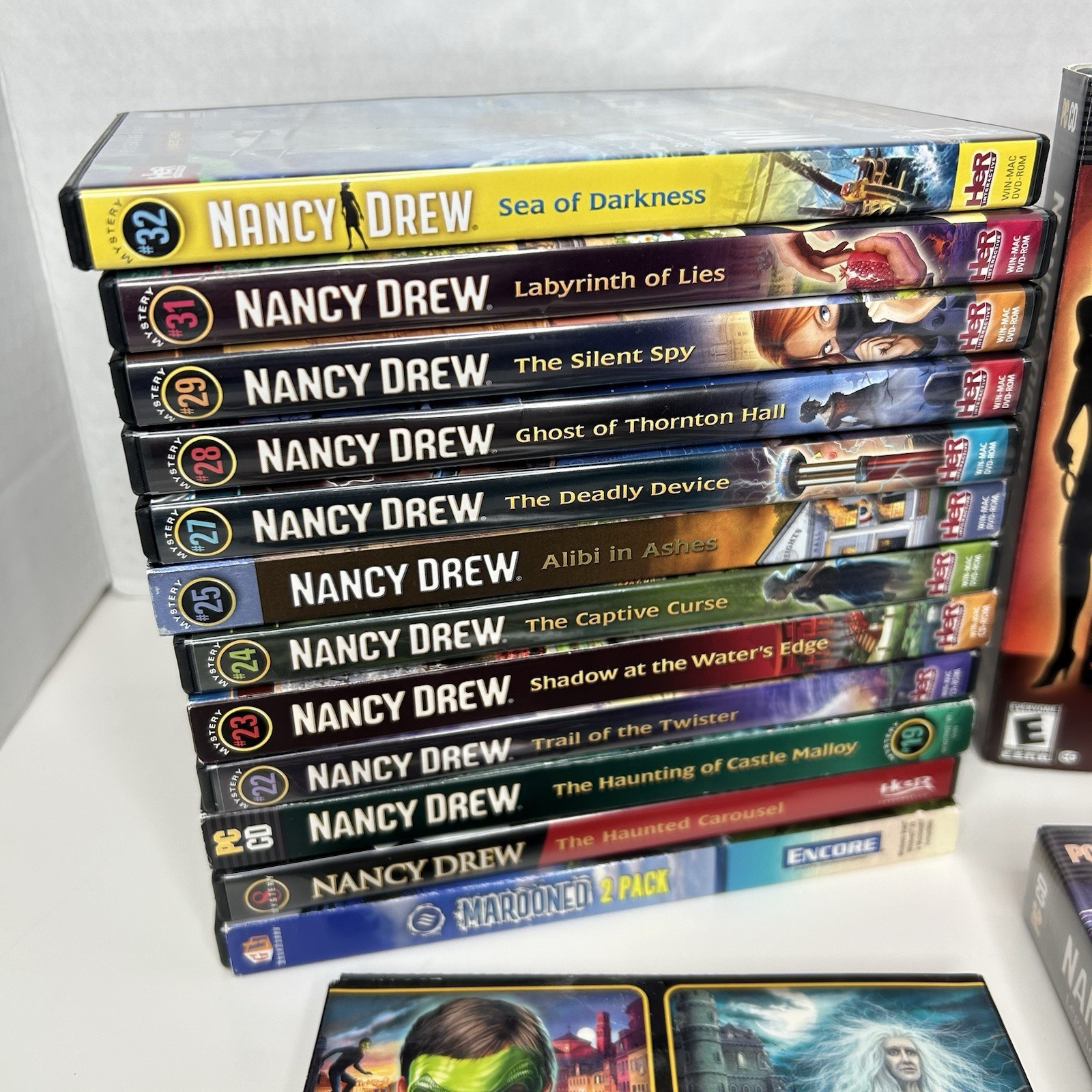 LOT OF 15 Nancy Drew HER Interactive Mystery Games – Windows XP, Vista, 7, Mac